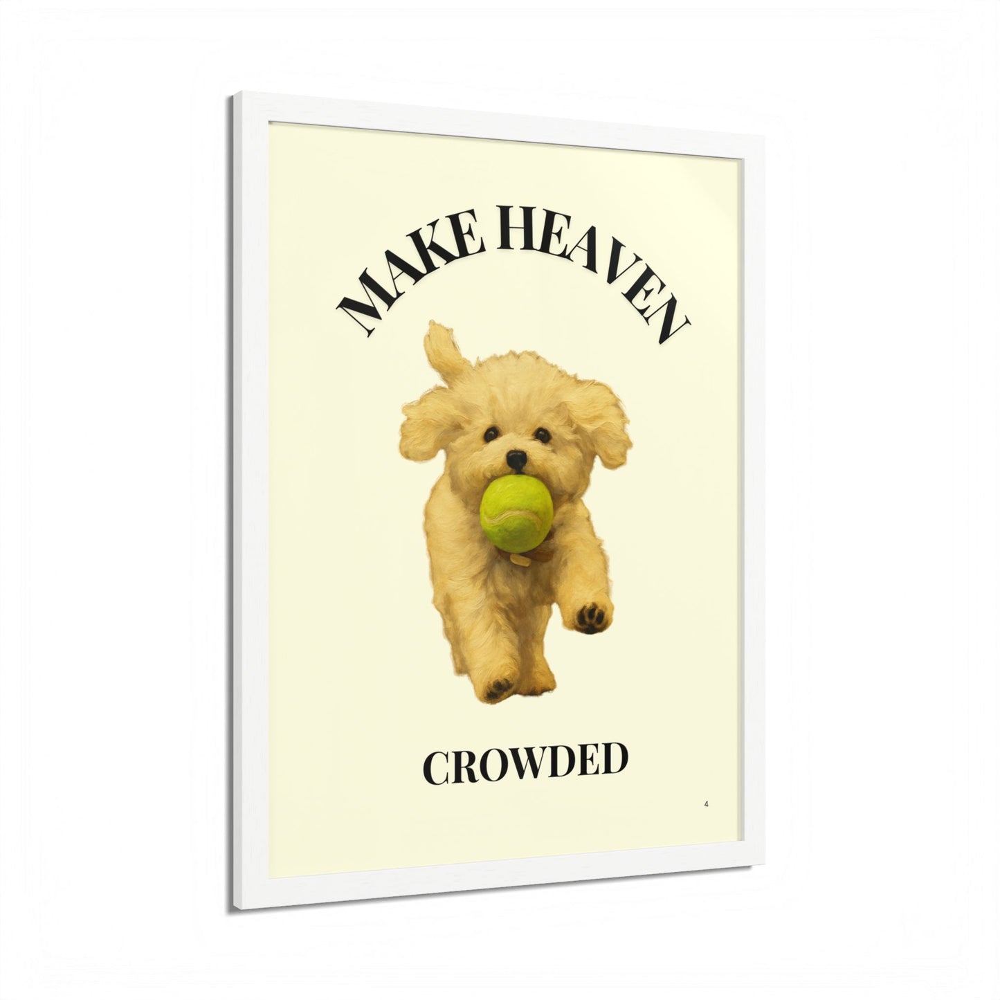 Framed Pet Lovers Poster - "Make Heaven Crowded" Customized