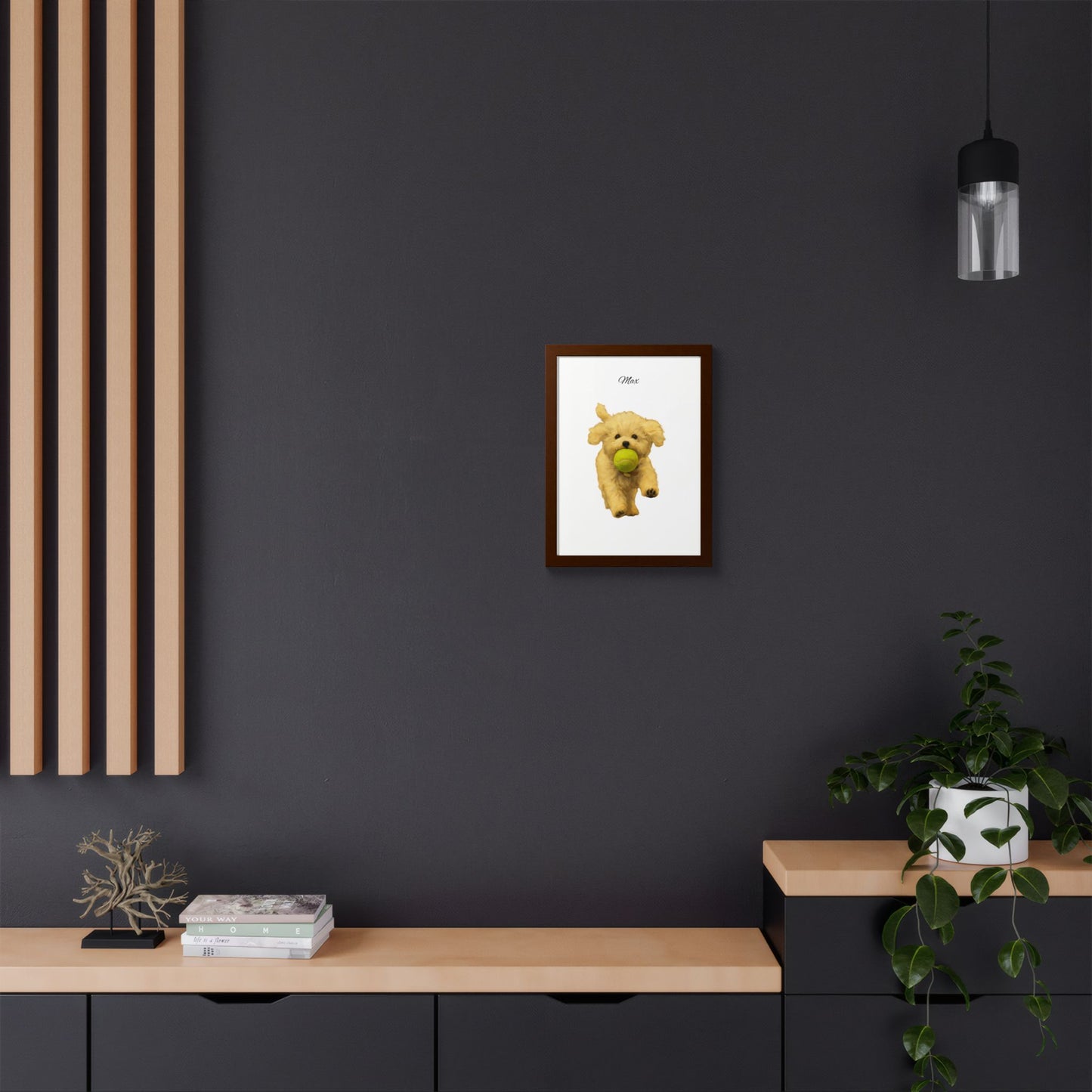 Personalized Pet Framed Poster Unique Wall Art