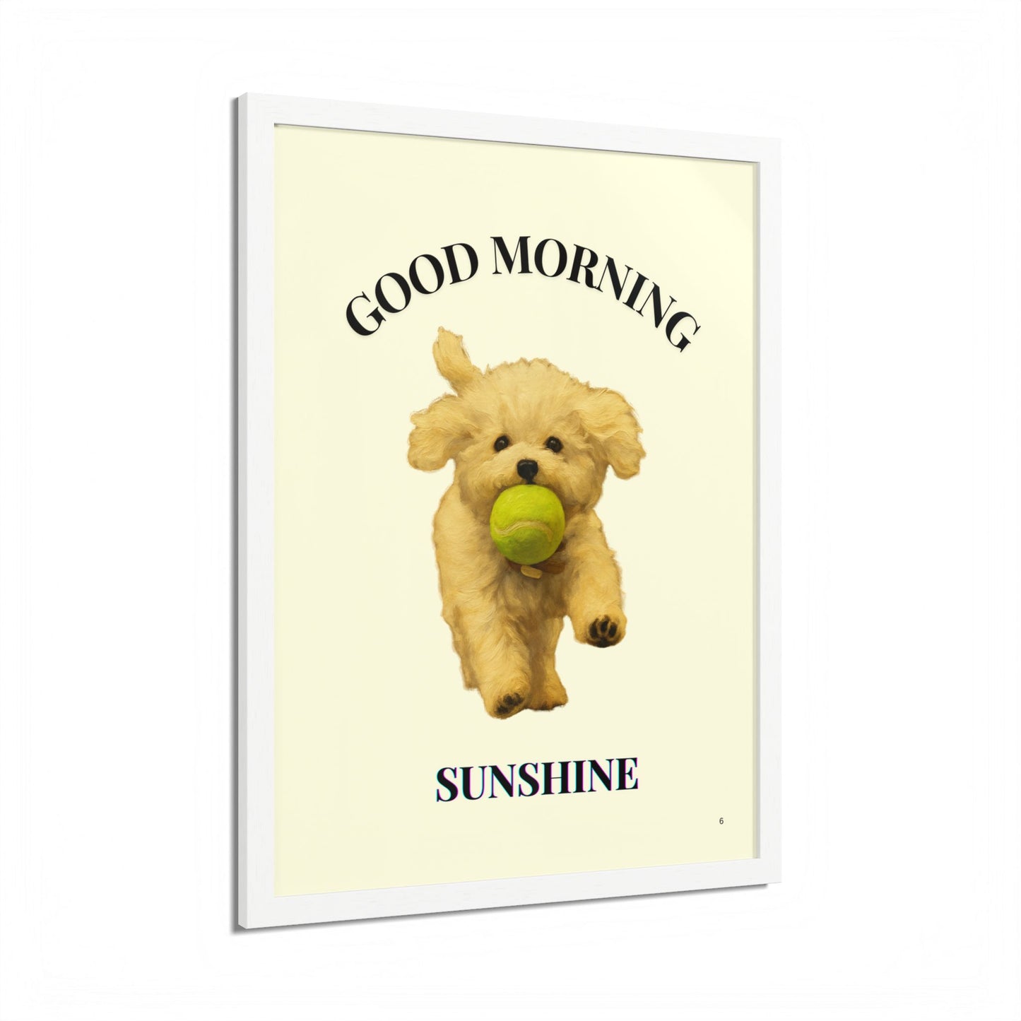 Framed Pet Poster Good Morning Sunshine Customized