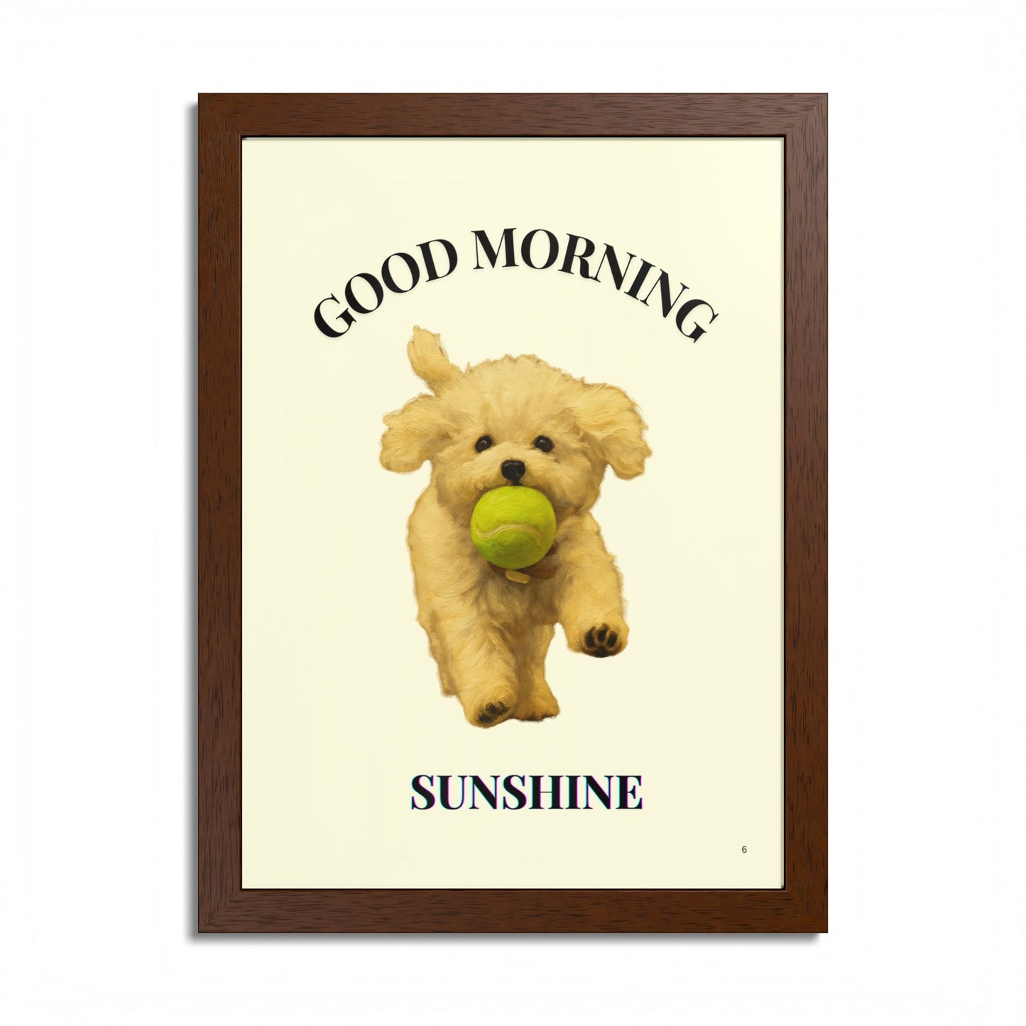 Framed Pet Poster Good Morning Sunshine Customized