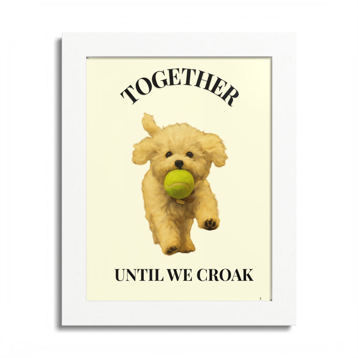 Together until we croak Pet Personalized Framed Poster