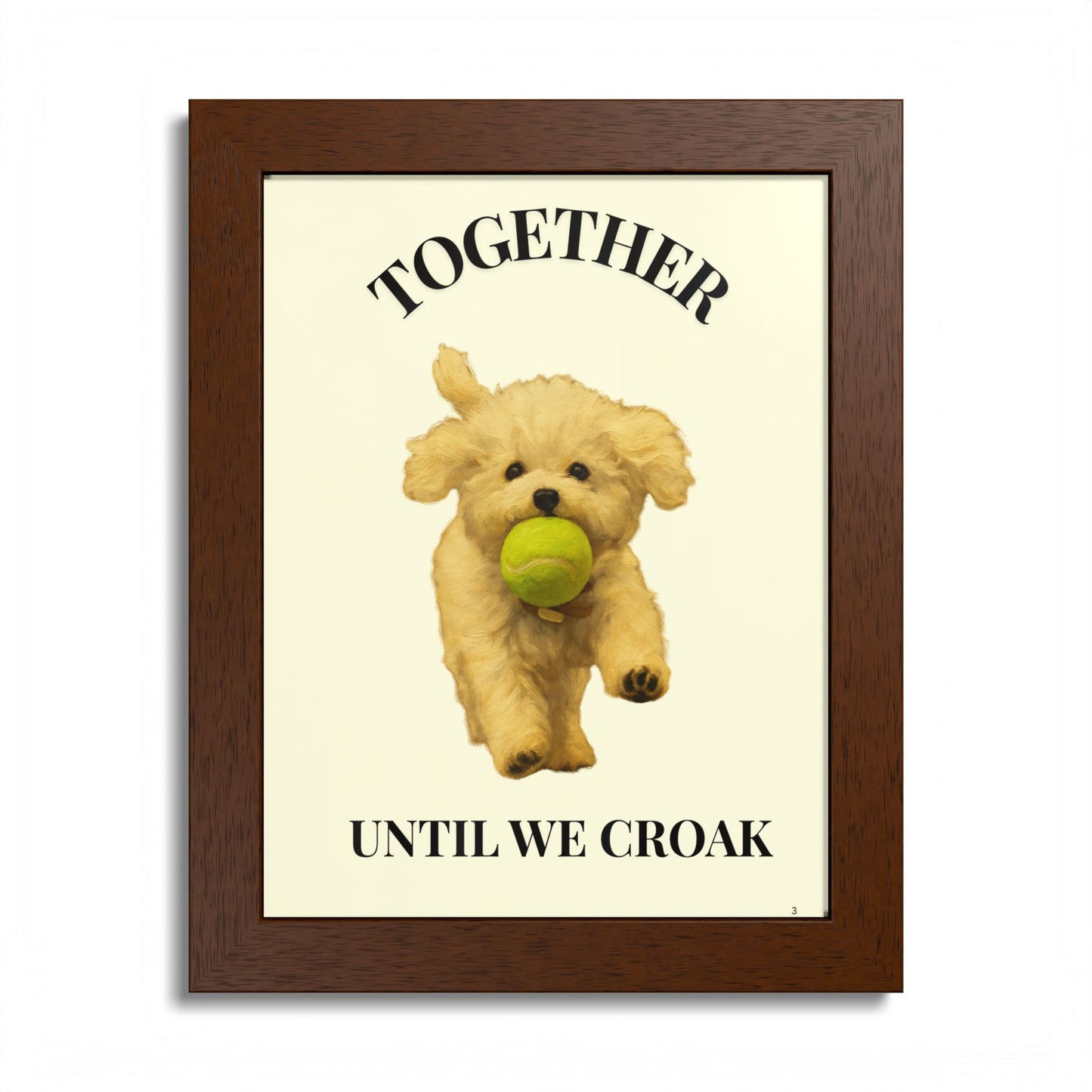 Together until we croak Pet Personalized Framed Poster