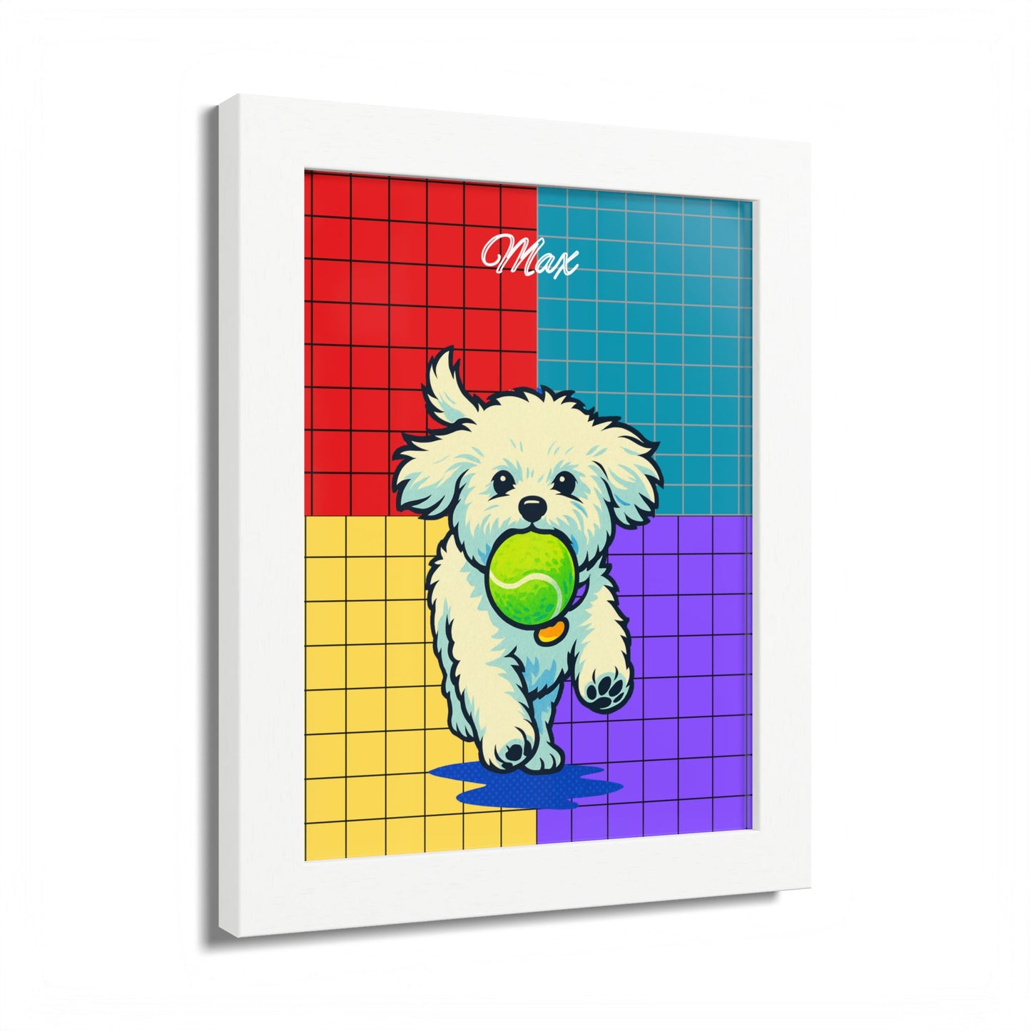 Pop Art Personalized Pet Portrait Framed Poster