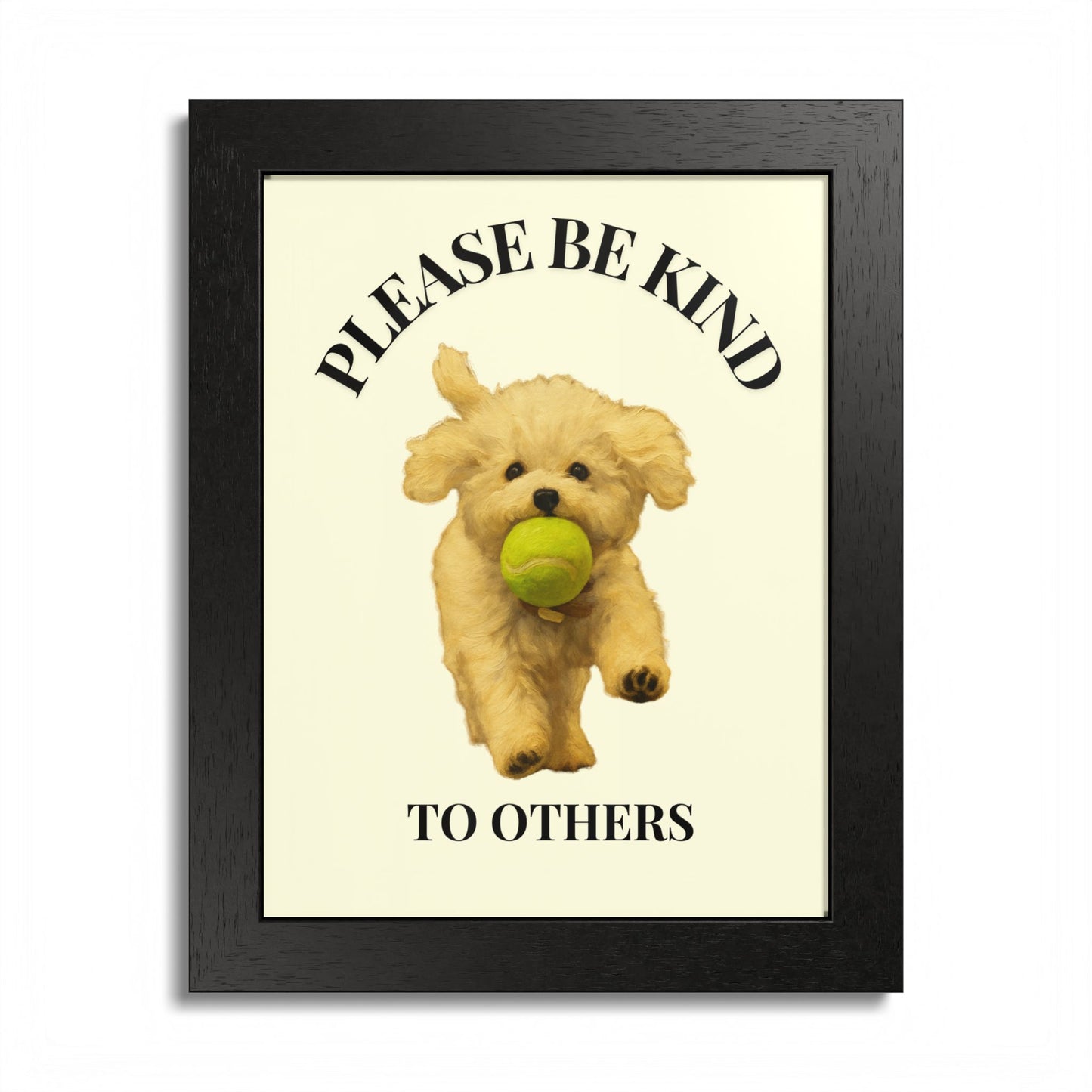 Please Be Kind To Others Framed Inspirational Dog Poster