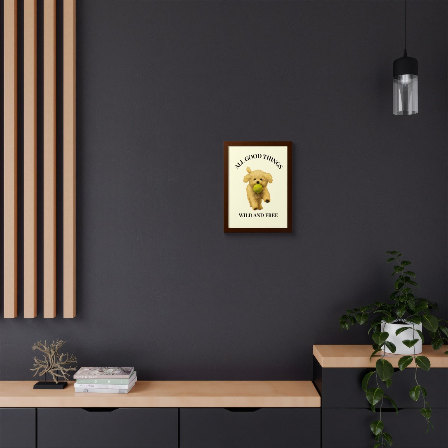 All Good Things Wild and Free Framed Pet Art Print Cutomized