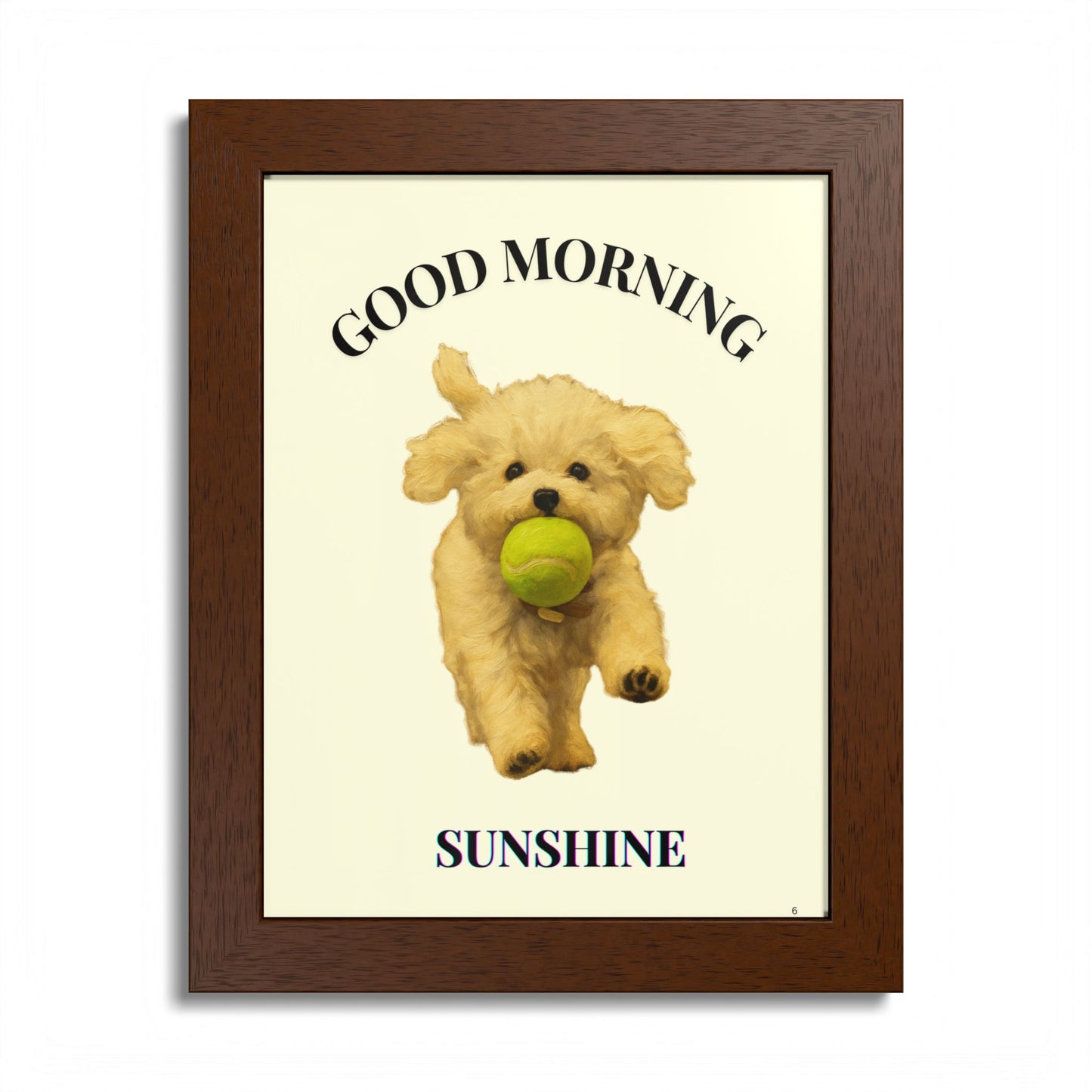 Framed Pet Poster Good Morning Sunshine Customized