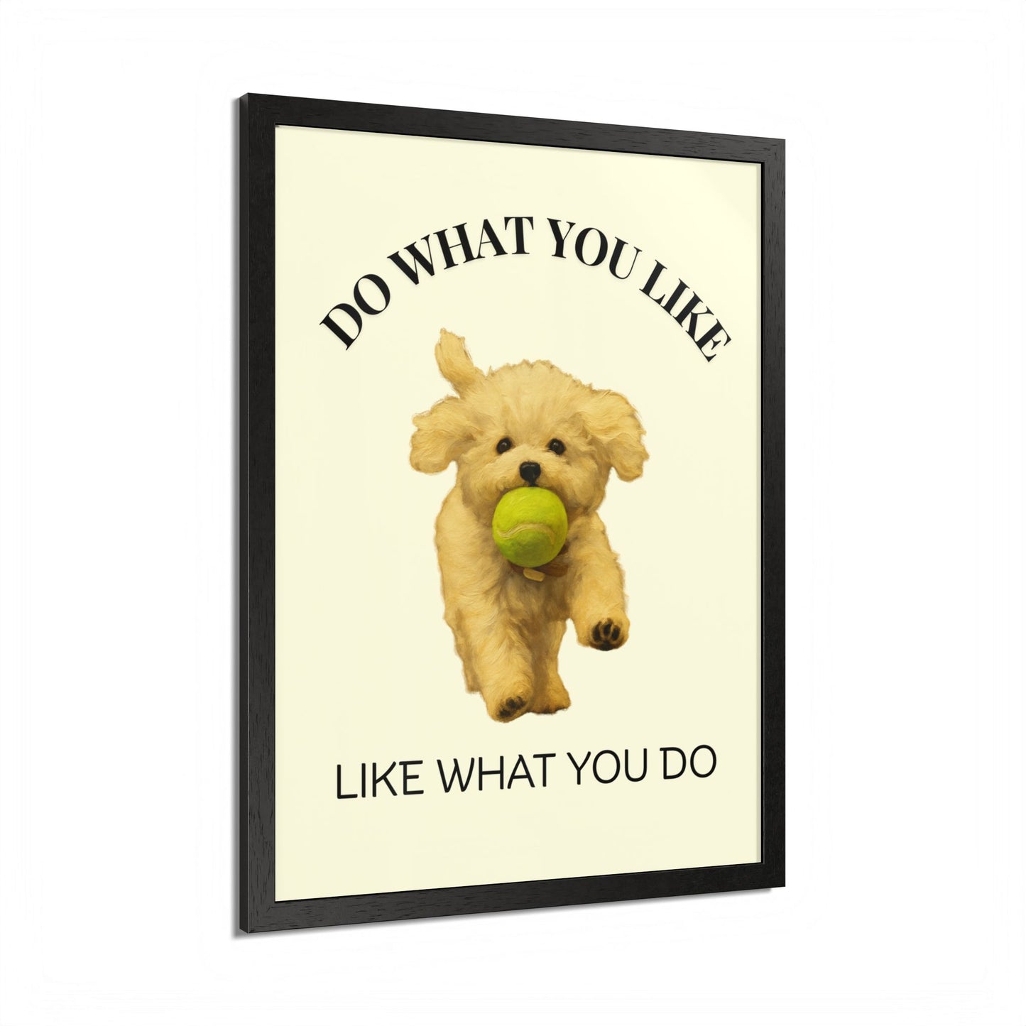 Do What You Like Like What You Do Inspirational Pet Quote Framed Poster