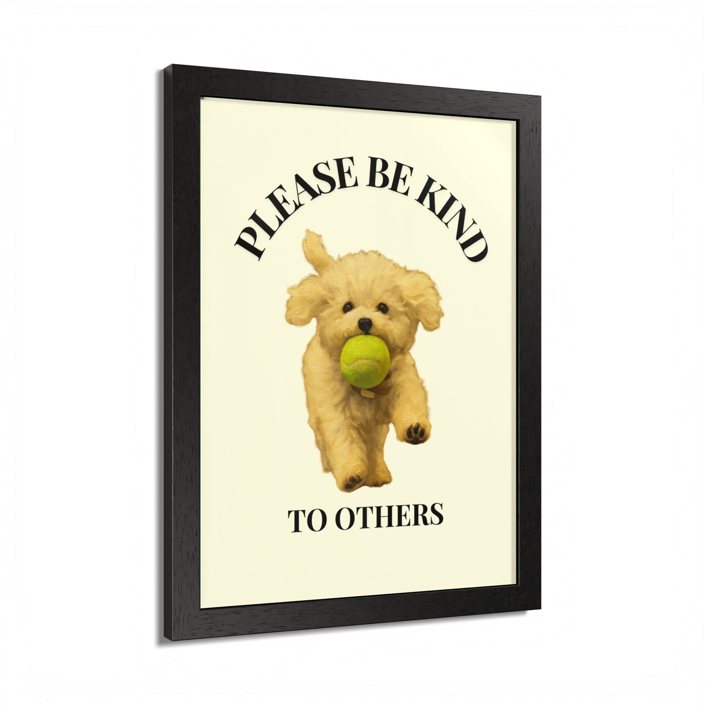 Please Be Kind To Others Framed Inspirational Dog Poster