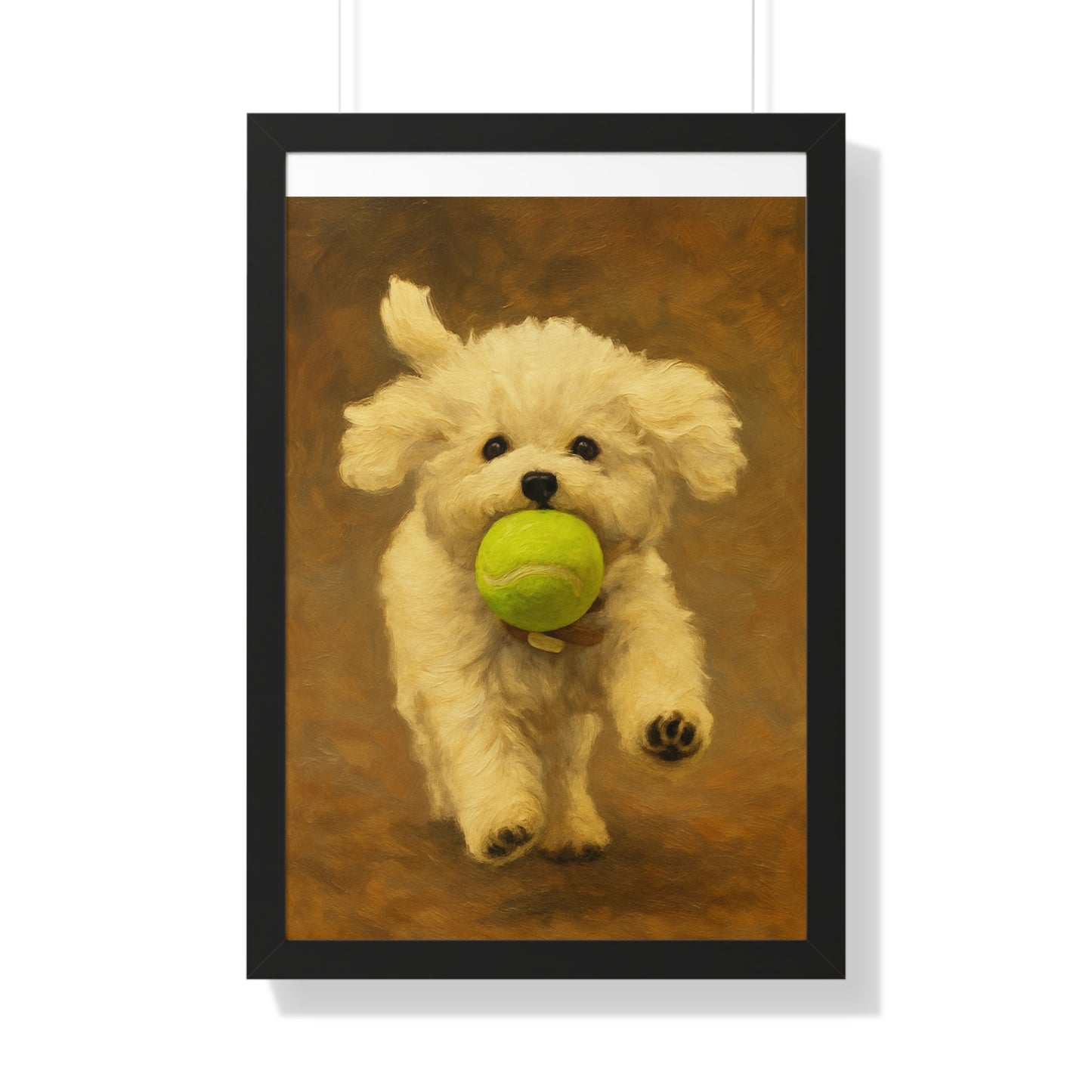 Charming Dog Framed Poster, Cute Puppy Wall Art, Pet Lover Gift, Home Decor, Animal Wall Decor, Dog Lover Gift