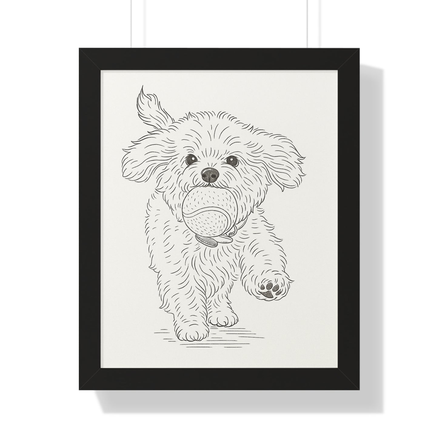 Pet Simple Art Poster Framed