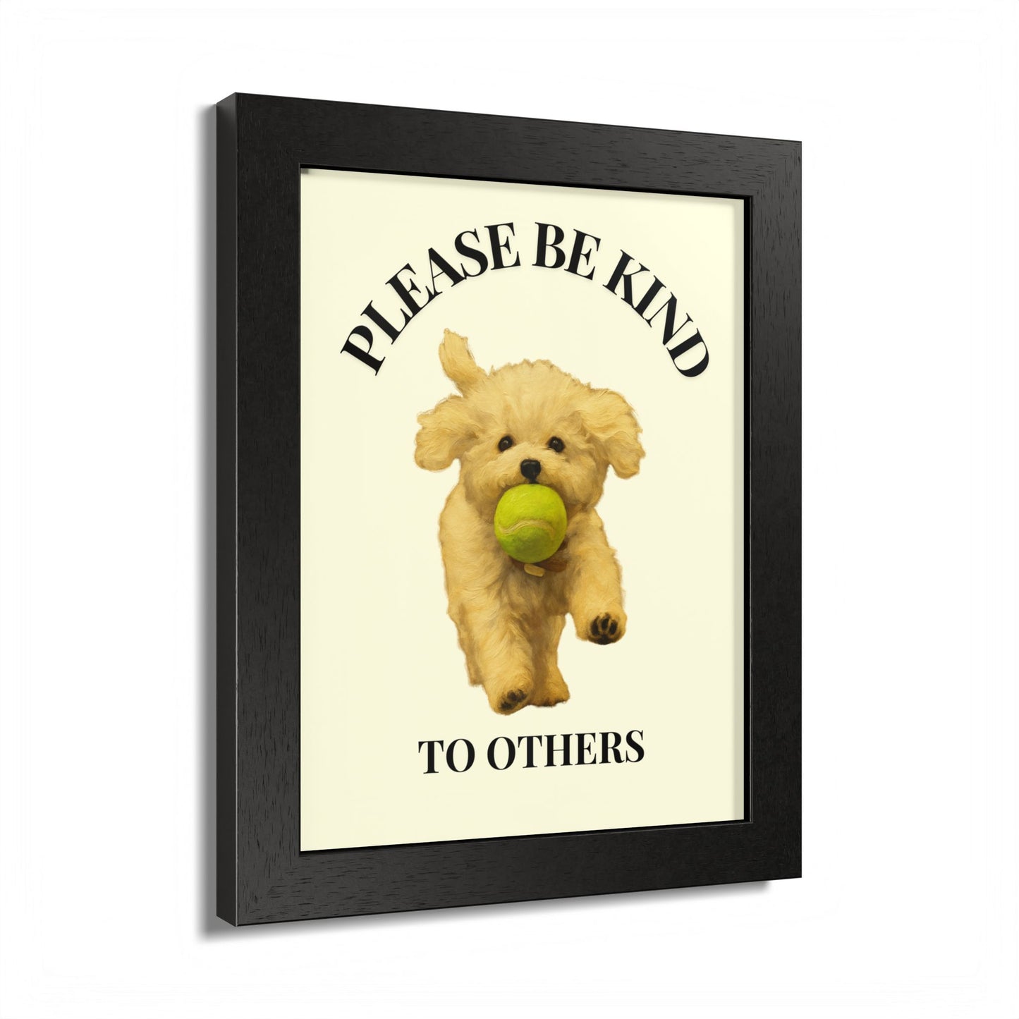 Please Be Kind To Others Framed Inspirational Dog Poster