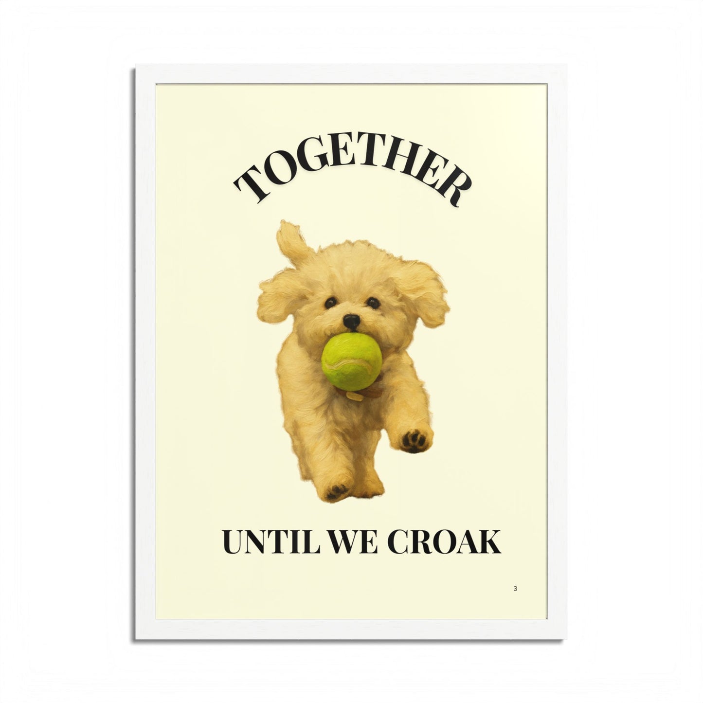 Together until we croak Pet Personalized Framed Poster