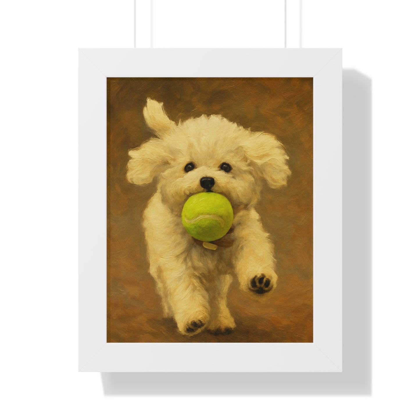 Charming Dog Framed Poster, Cute Puppy Wall Art, Pet Lover Gift, Home Decor, Animal Wall Decor, Dog Lover Gift