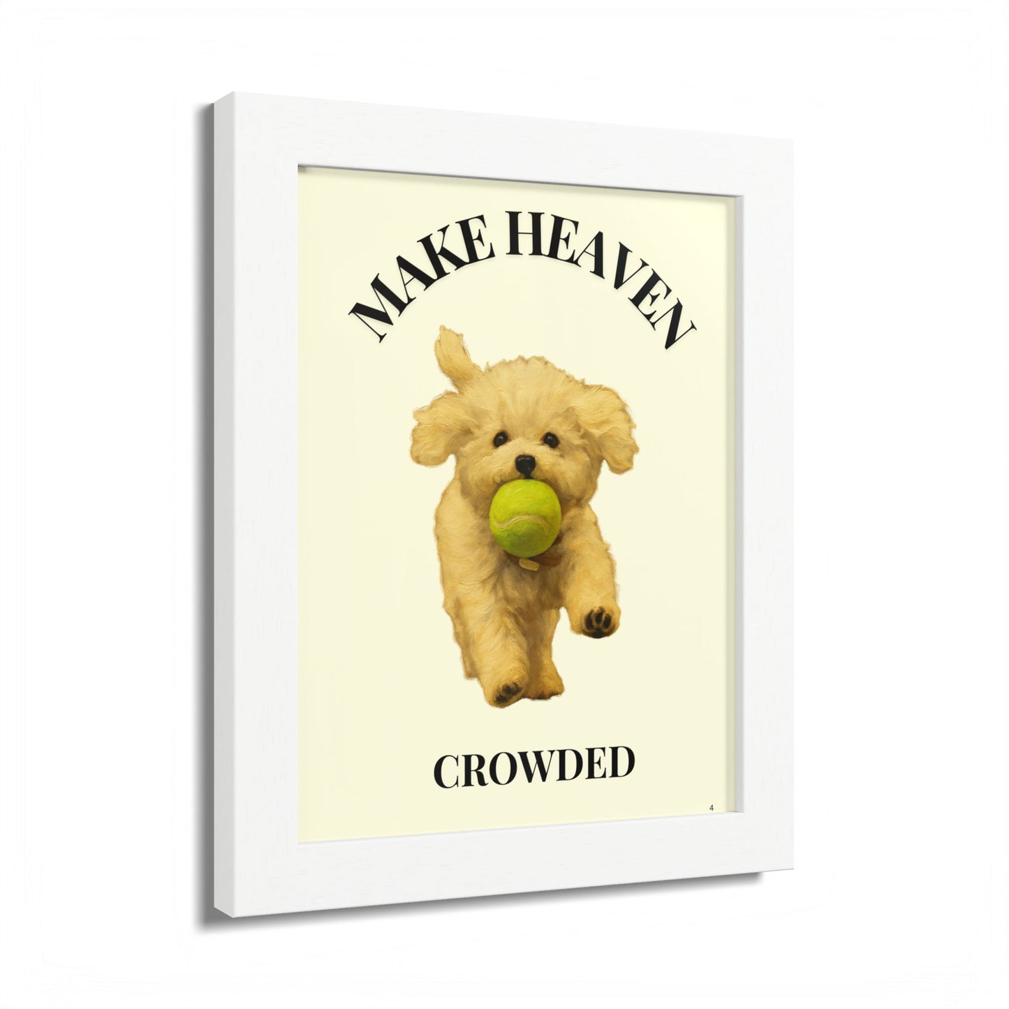 Framed Pet Lovers Poster - "Make Heaven Crowded" Customized