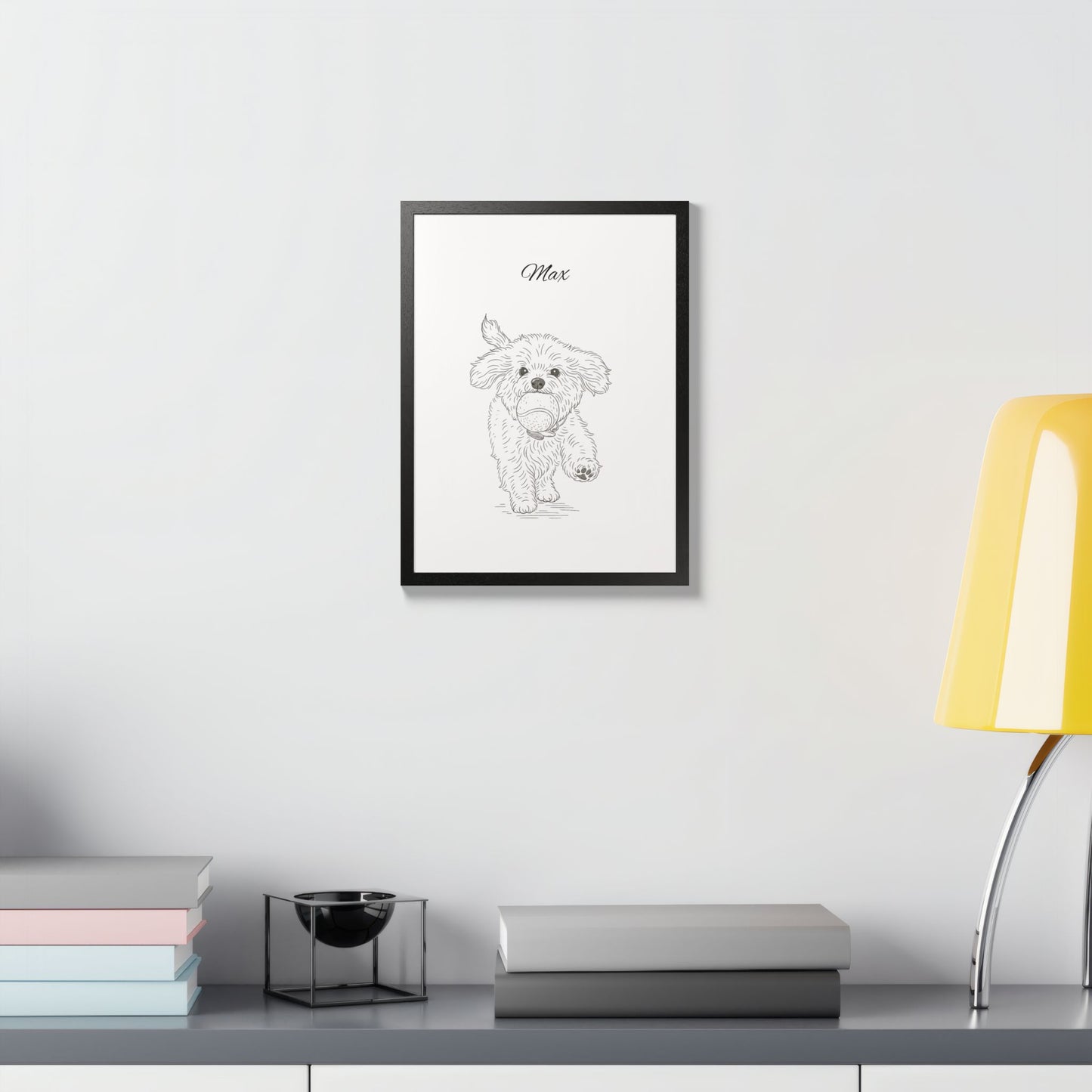 Personalized Poster Custom Pet Pencil Sketch Art