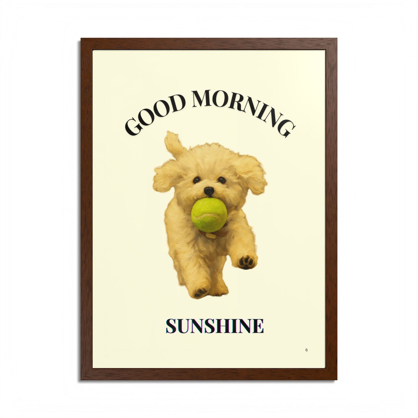 Framed Pet Poster Good Morning Sunshine Customized