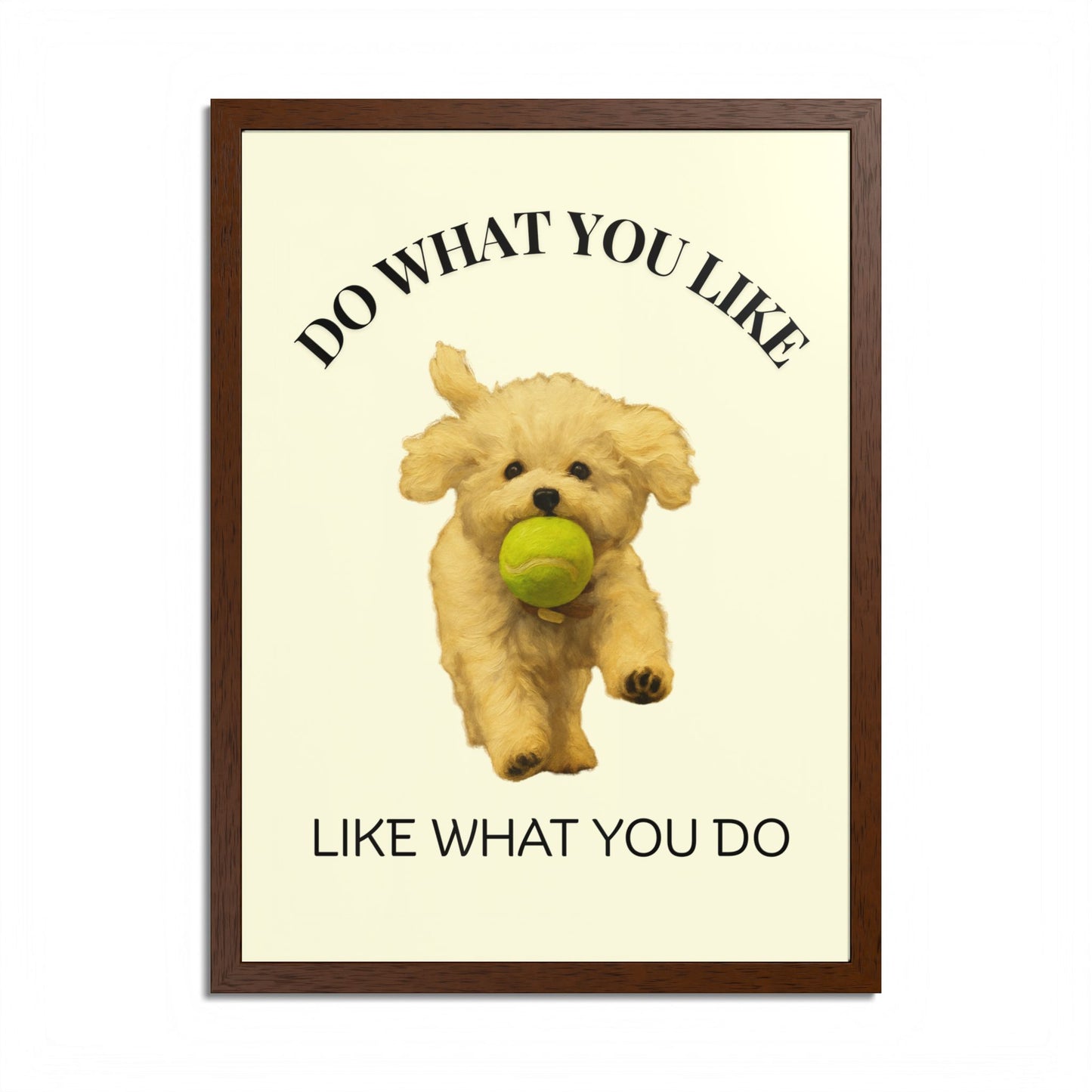 Do What You Like Like What You Do Inspirational Pet Quote Framed Poster