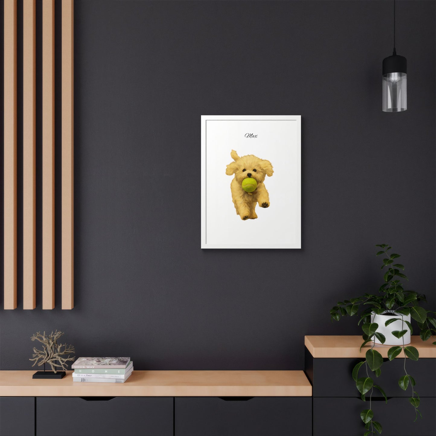 Personalized Pet Framed Poster Unique Wall Art