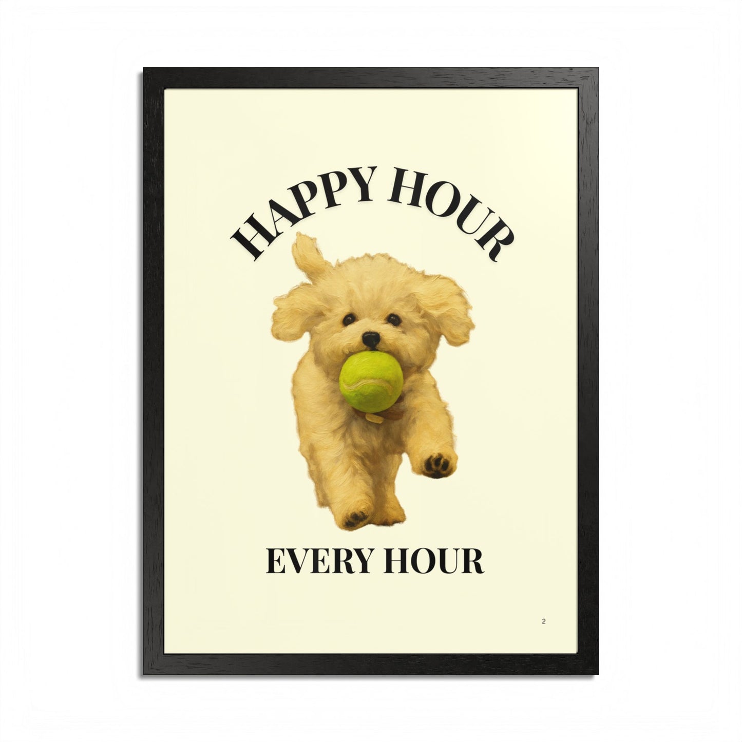 Happy Hour Every Day Pet Personalized Framed Poster