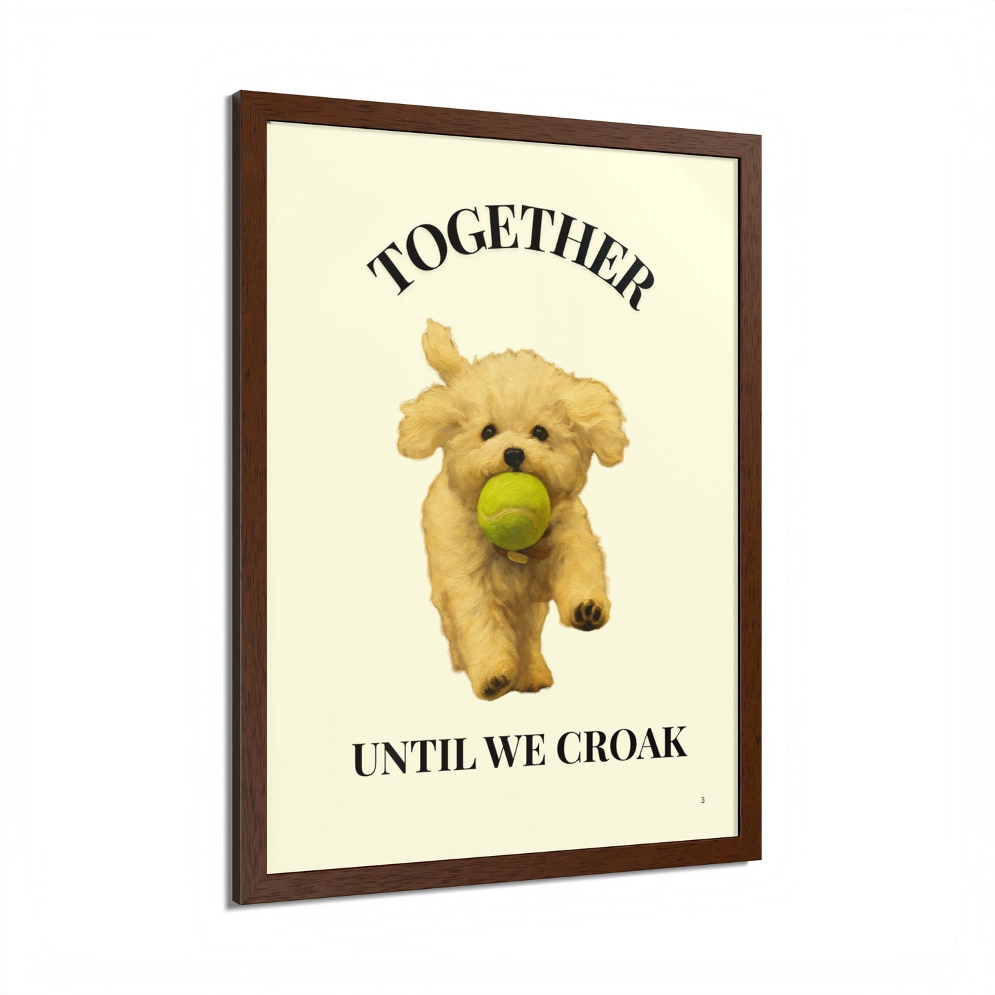 Together until we croak Pet Personalized Framed Poster