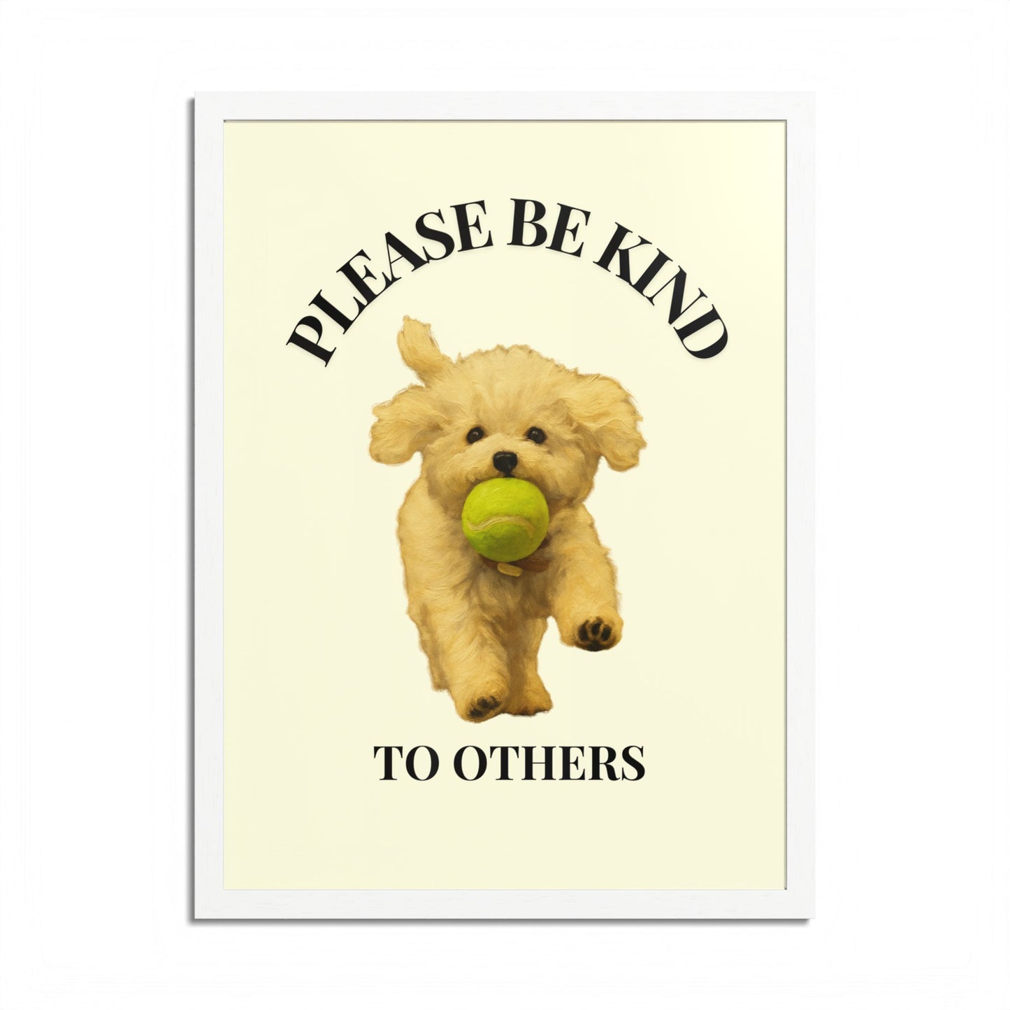 Please Be Kind To Others Framed Inspirational Dog Poster
