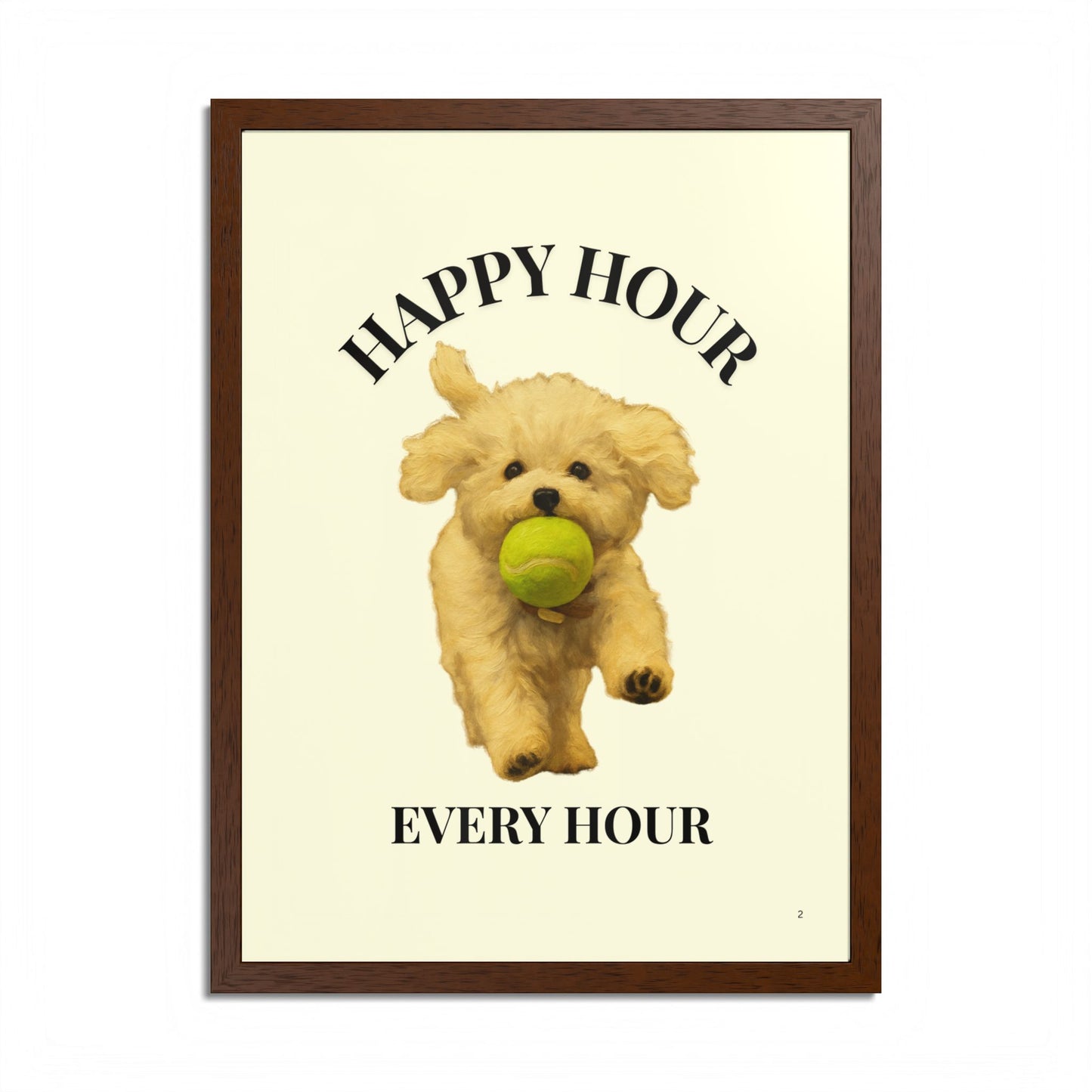 Happy Hour Every Day Pet Personalized Framed Poster