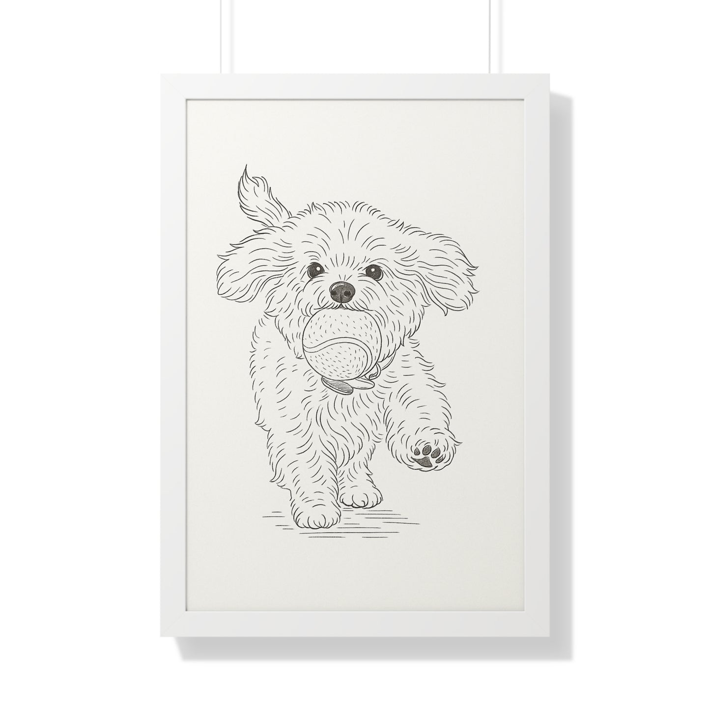 Pet Simple Art Poster Framed