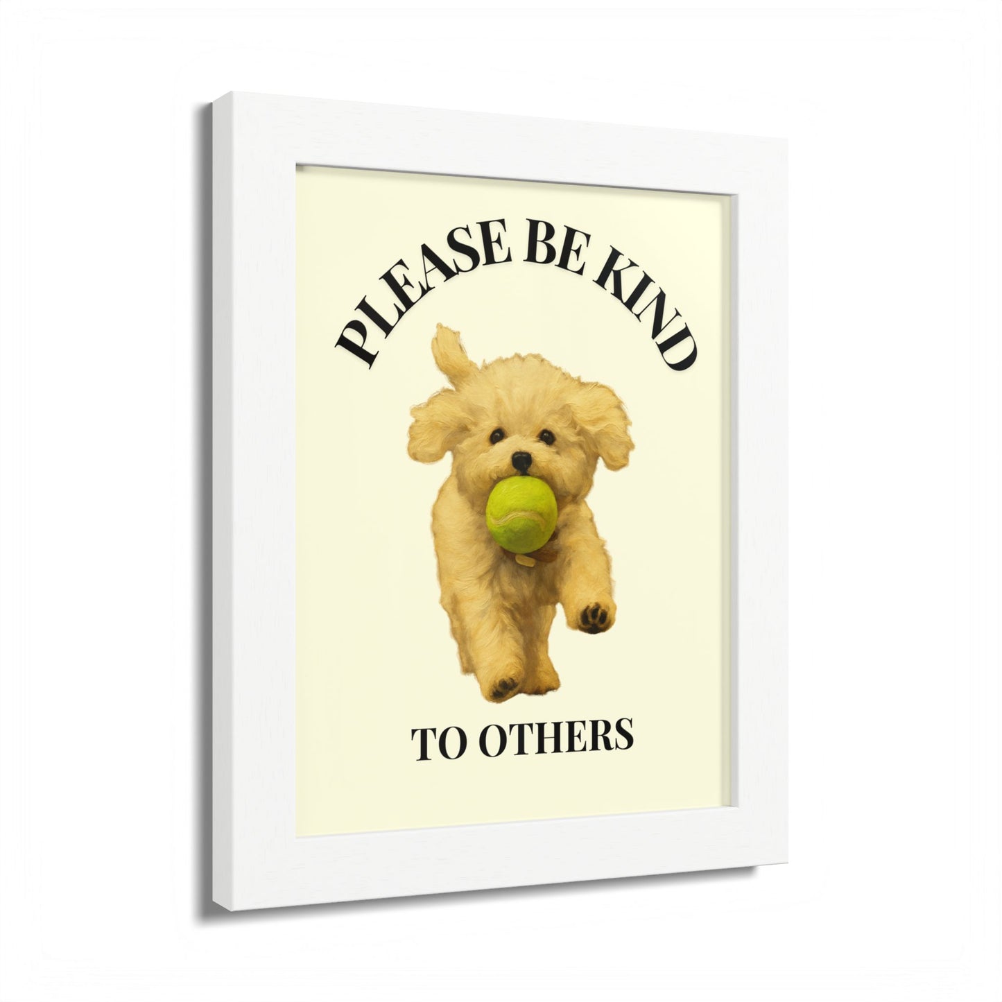 Please Be Kind To Others Framed Inspirational Dog Poster
