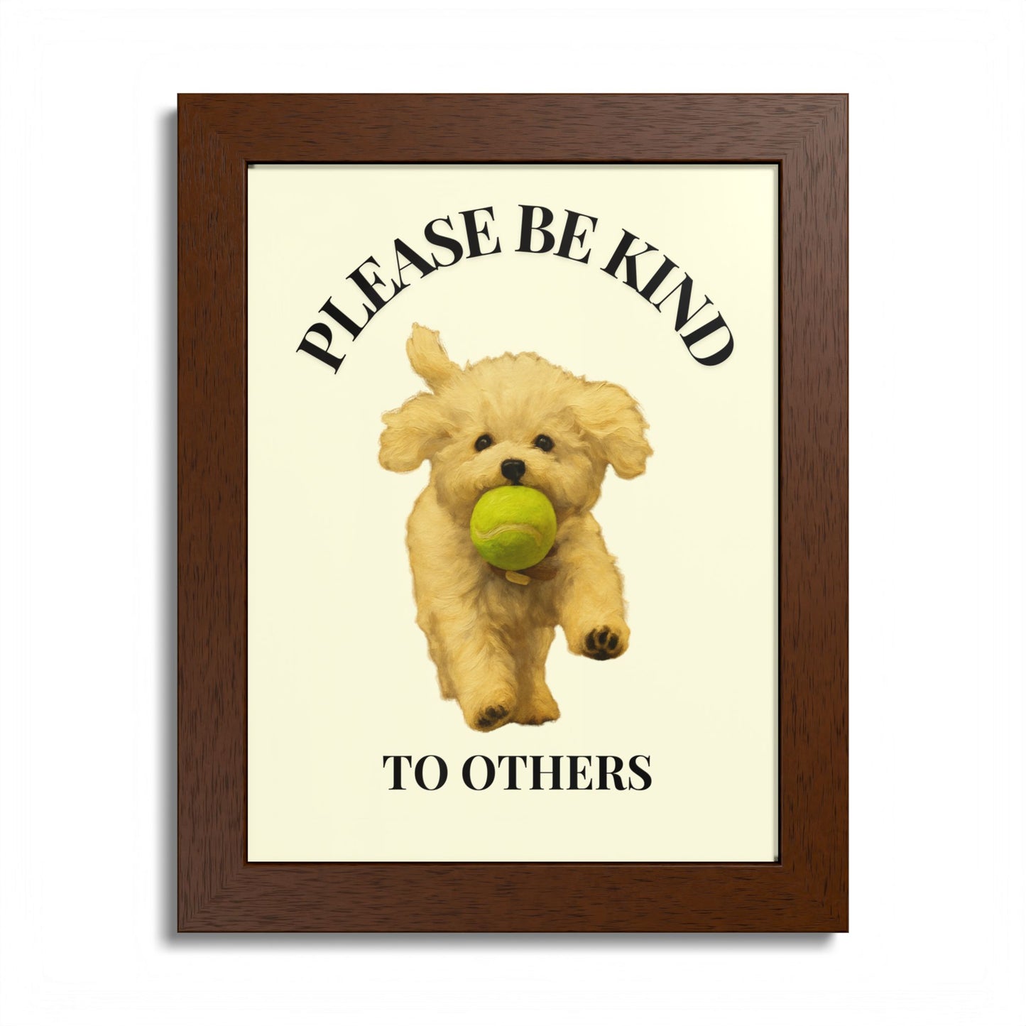 Please Be Kind To Others Framed Inspirational Dog Poster