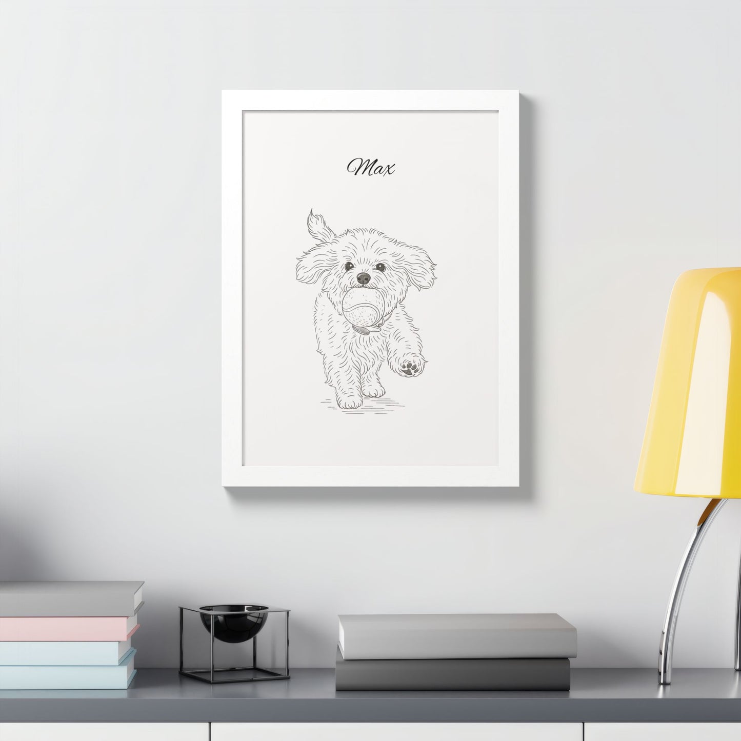 Personalized Poster Custom Pet Pencil Sketch Art