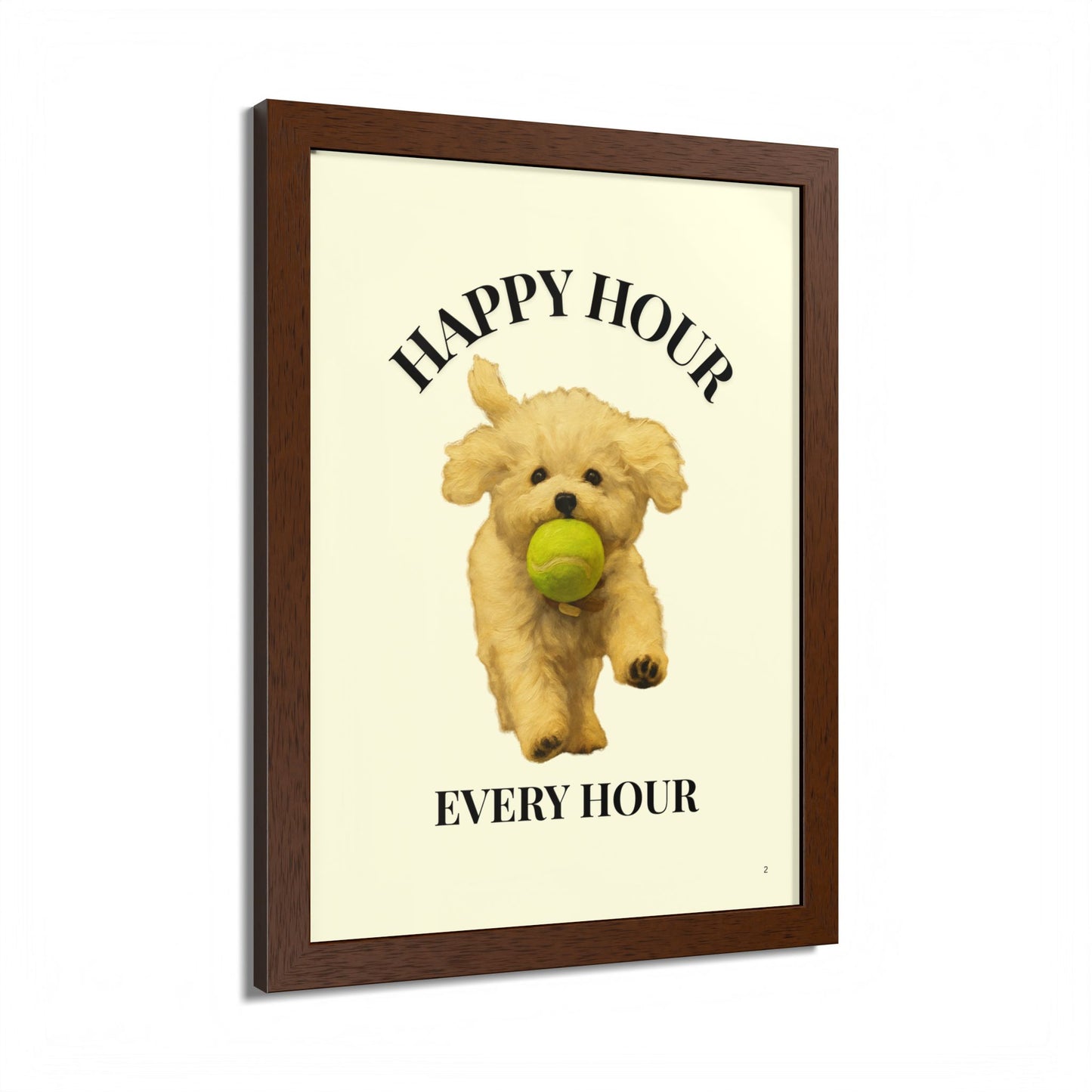 Happy Hour Every Day Pet Personalized Framed Poster