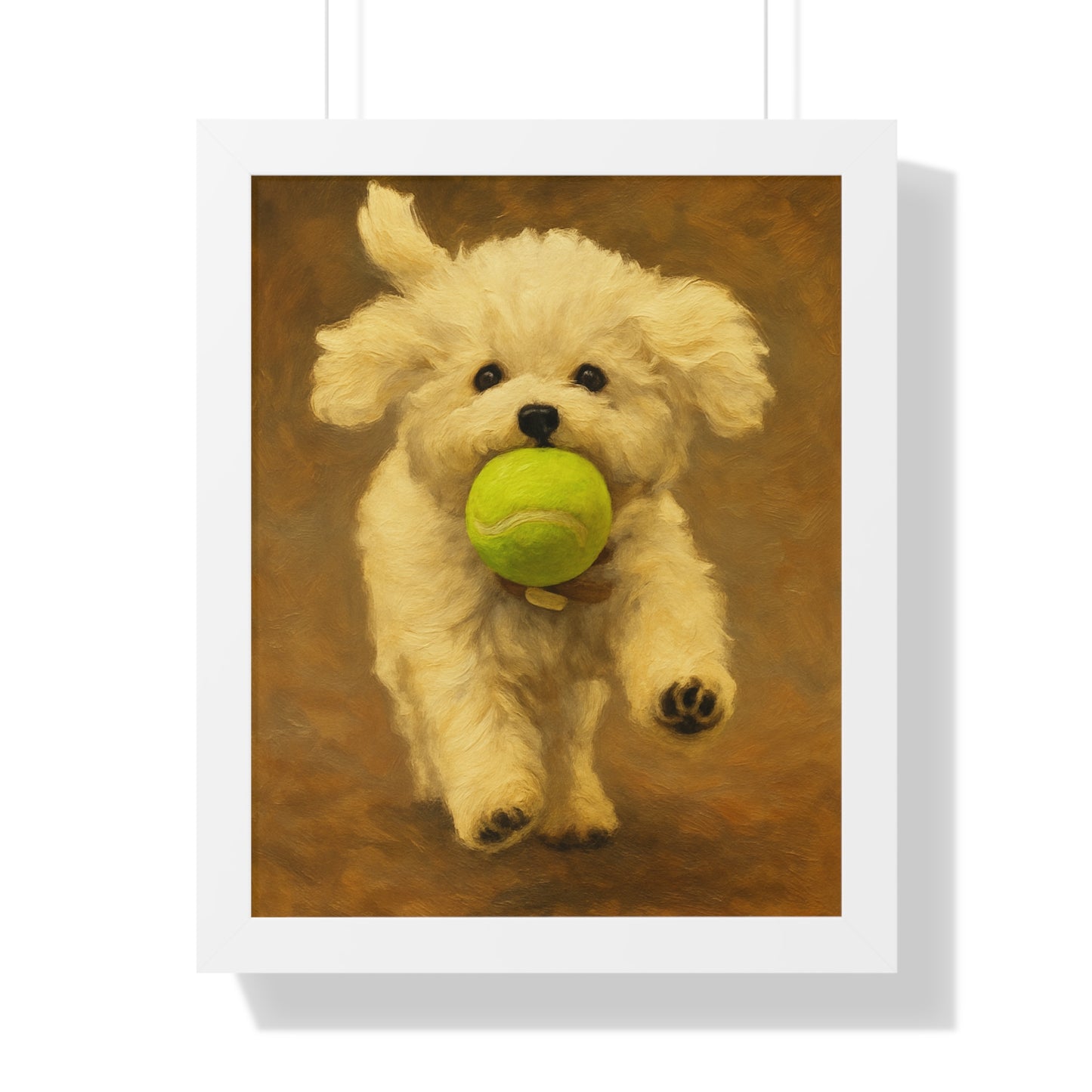 Framed Pet Handmade Oil Painting Style