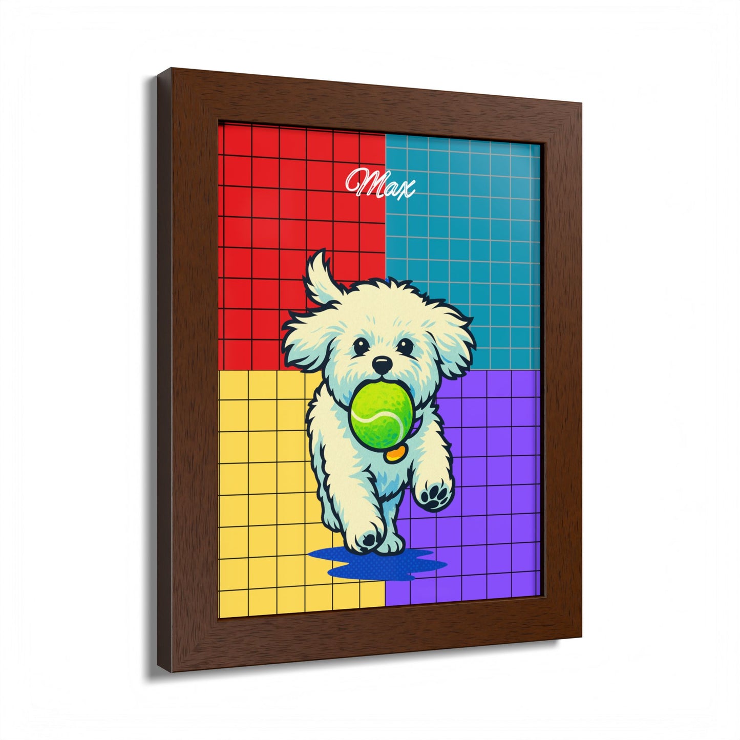 Pop Art Personalized Pet Portrait Framed Poster