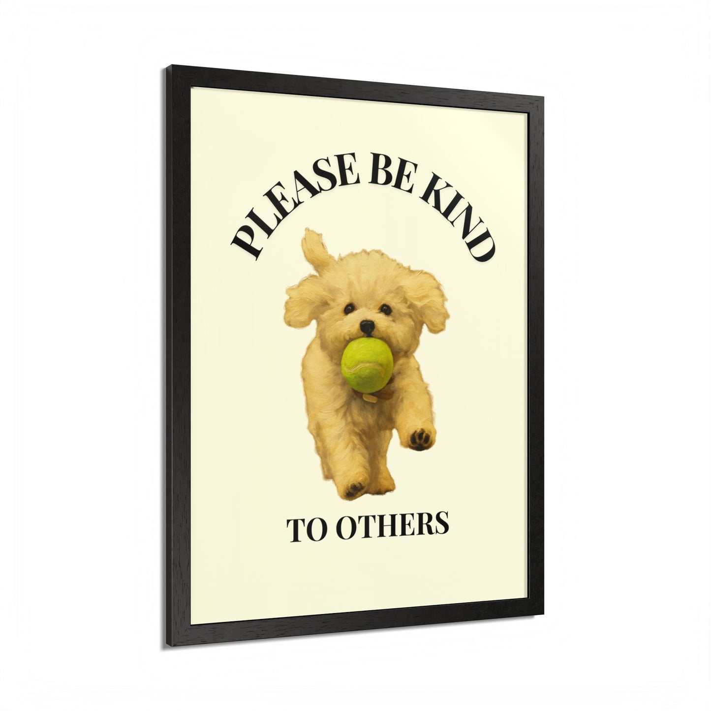 Please Be Kind To Others Framed Inspirational Dog Poster