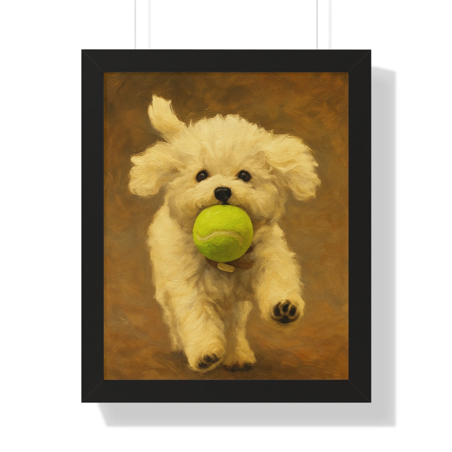 Charming Dog Framed Poster, Cute Puppy Wall Art, Pet Lover Gift, Home Decor, Animal Wall Decor, Dog Lover Gift
