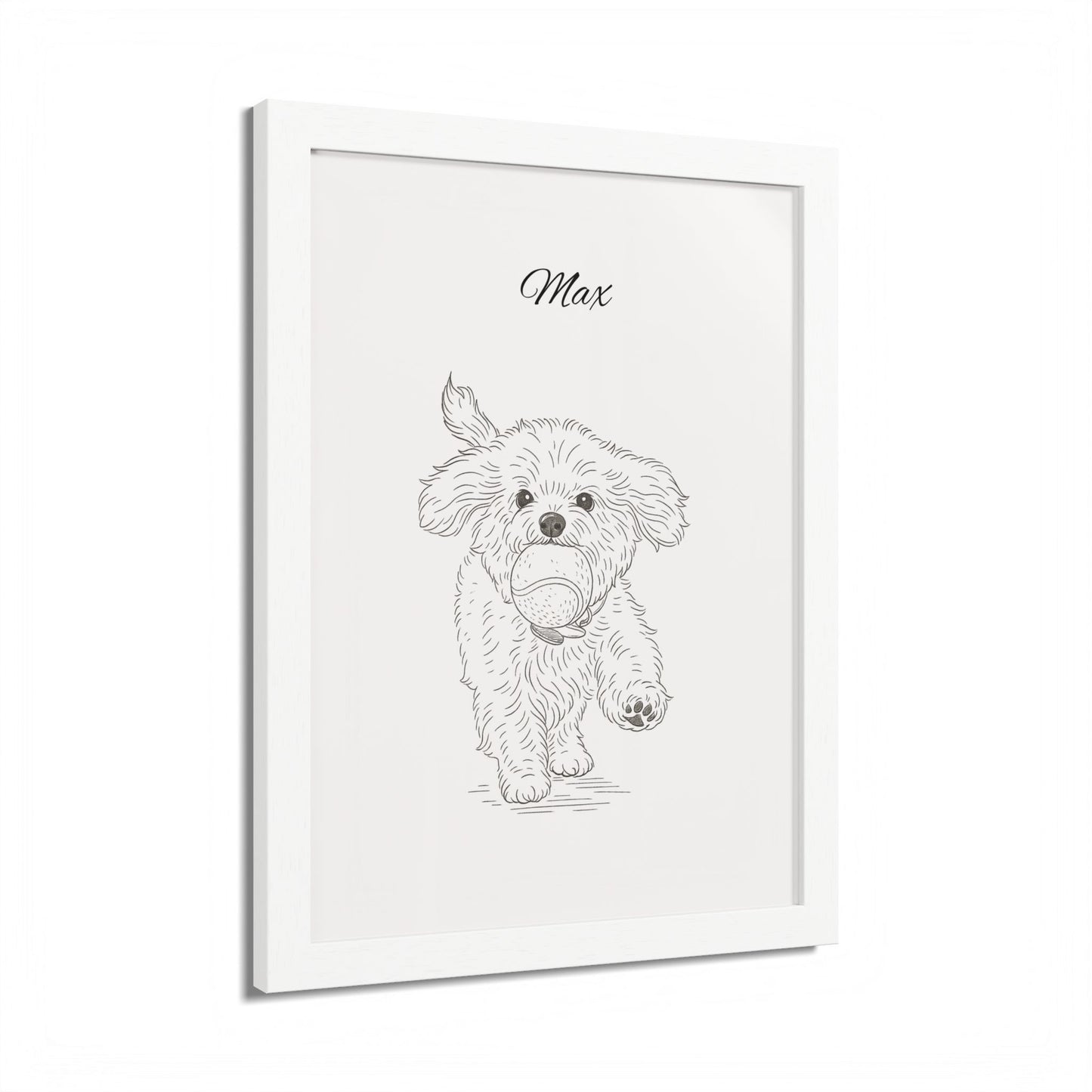 Personalized Poster Custom Pet Pencil Sketch Art