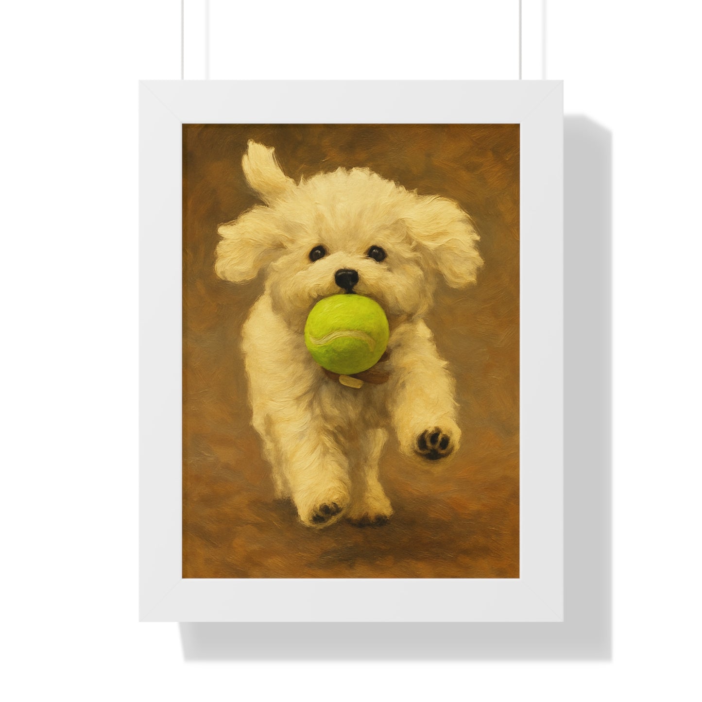 Framed Pet Handmade Oil Painting Style