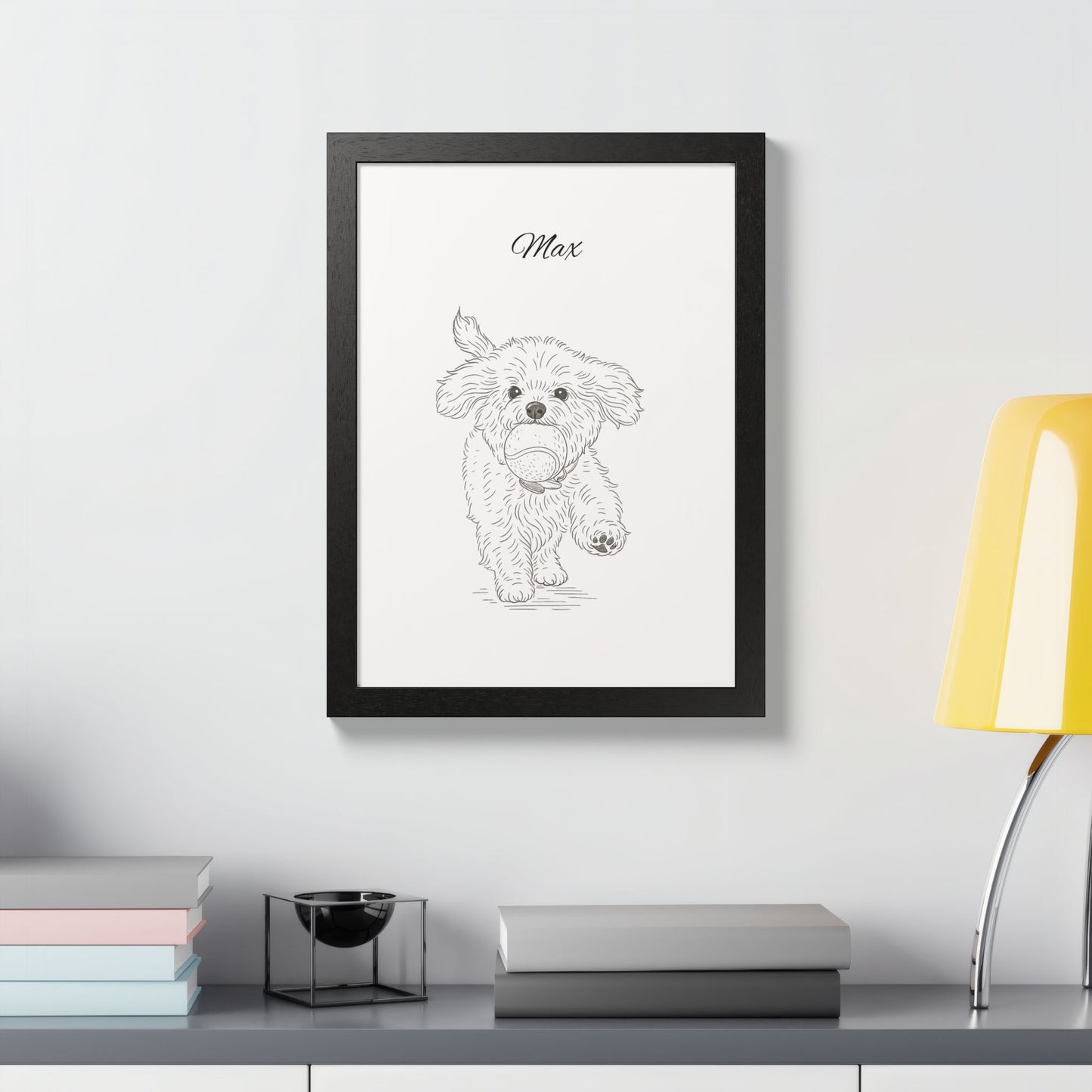Personalized Poster Custom Pet Pencil Sketch Art