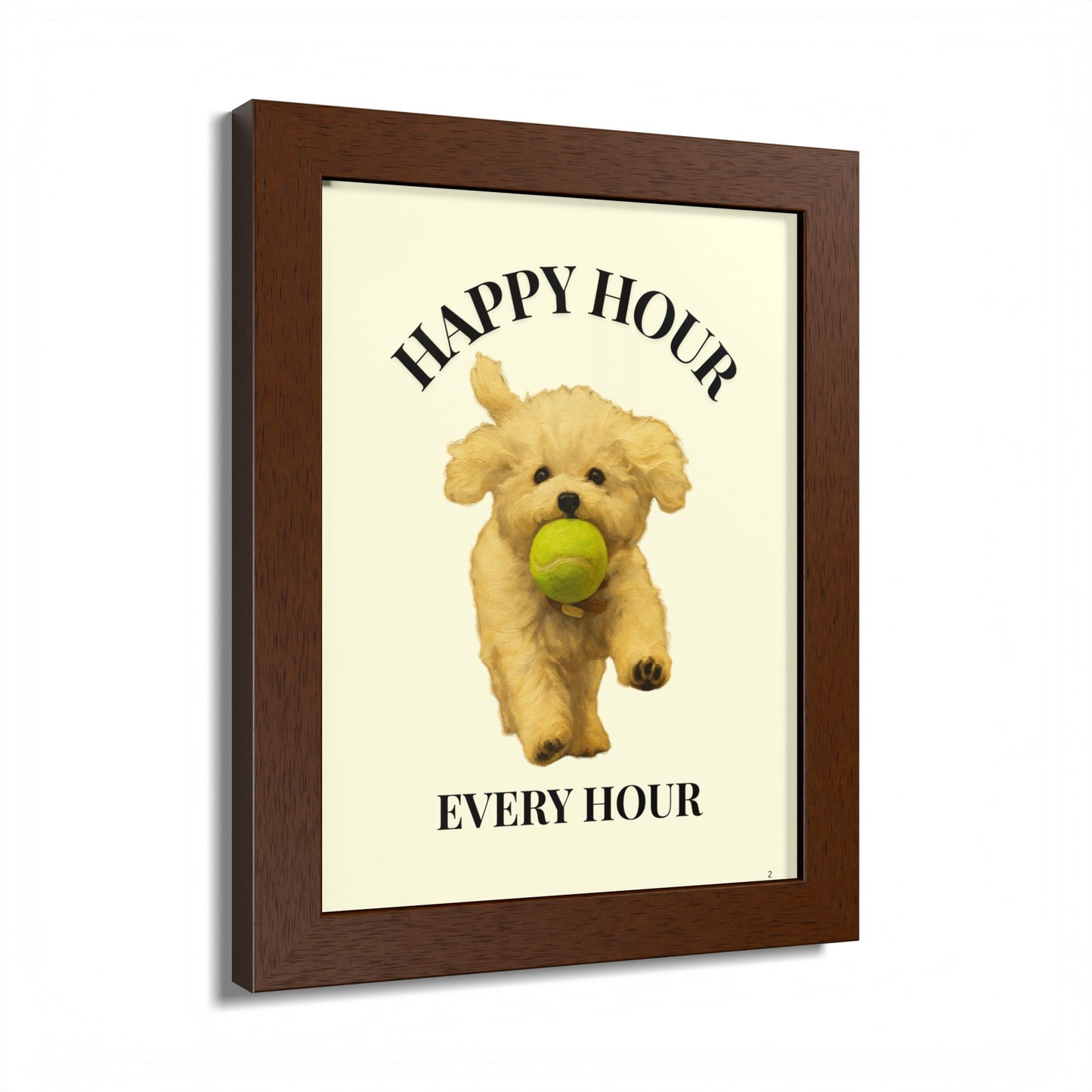 Happy Hour Every Day Pet Personalized Framed Poster