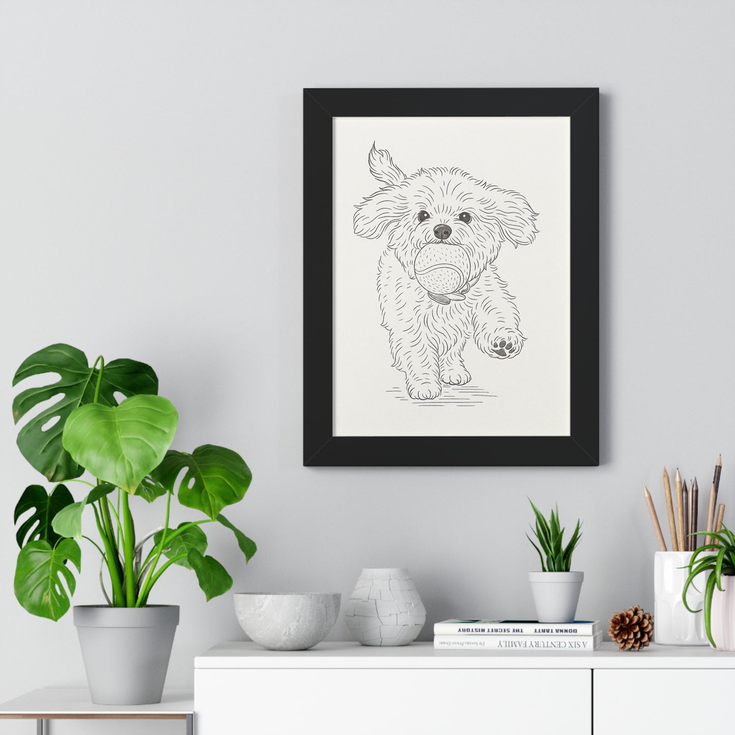 Pet Simple Art Poster Framed