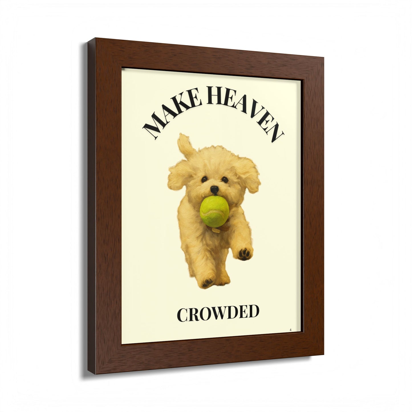 Framed Pet Lovers Poster - "Make Heaven Crowded" Customized