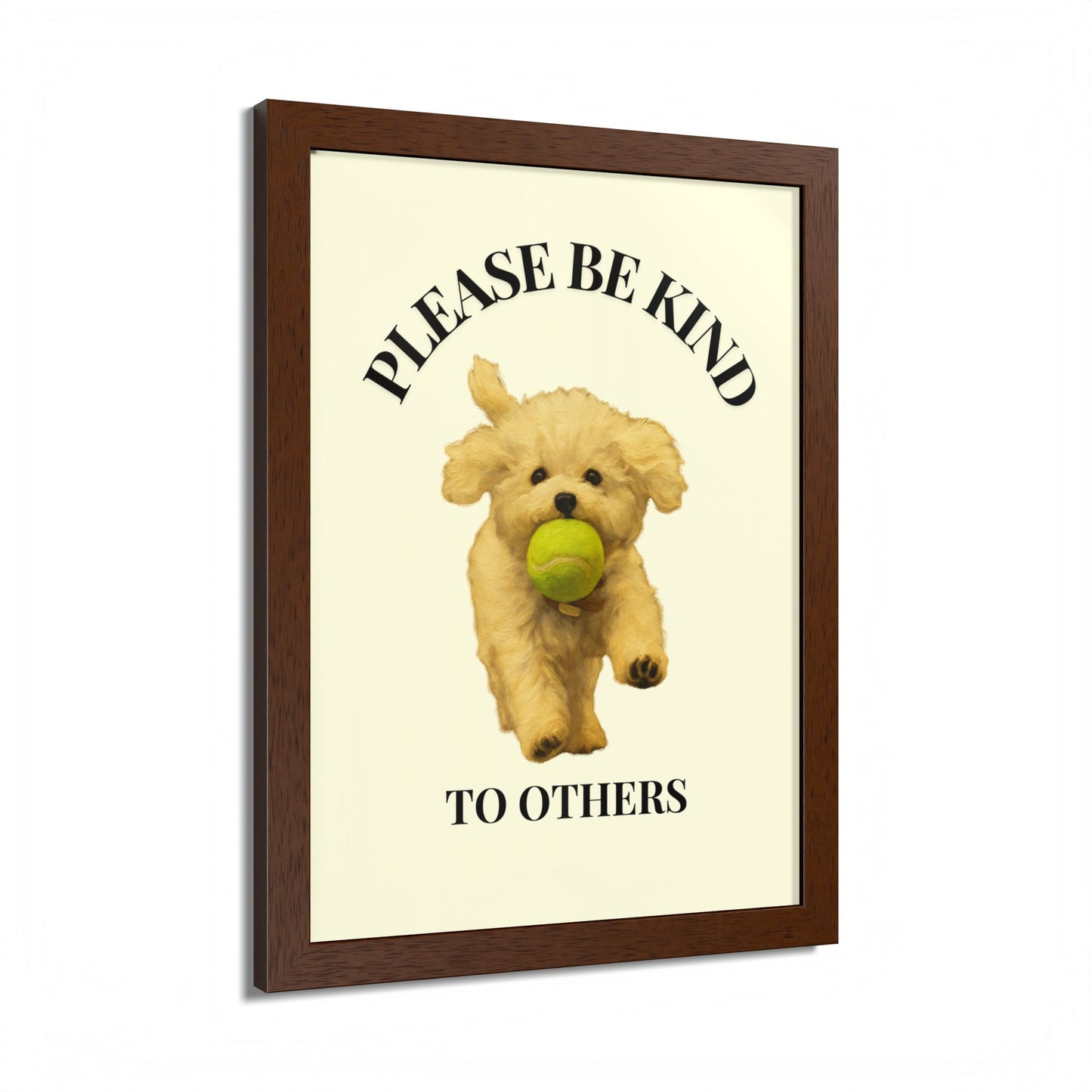 Please Be Kind To Others Framed Inspirational Dog Poster