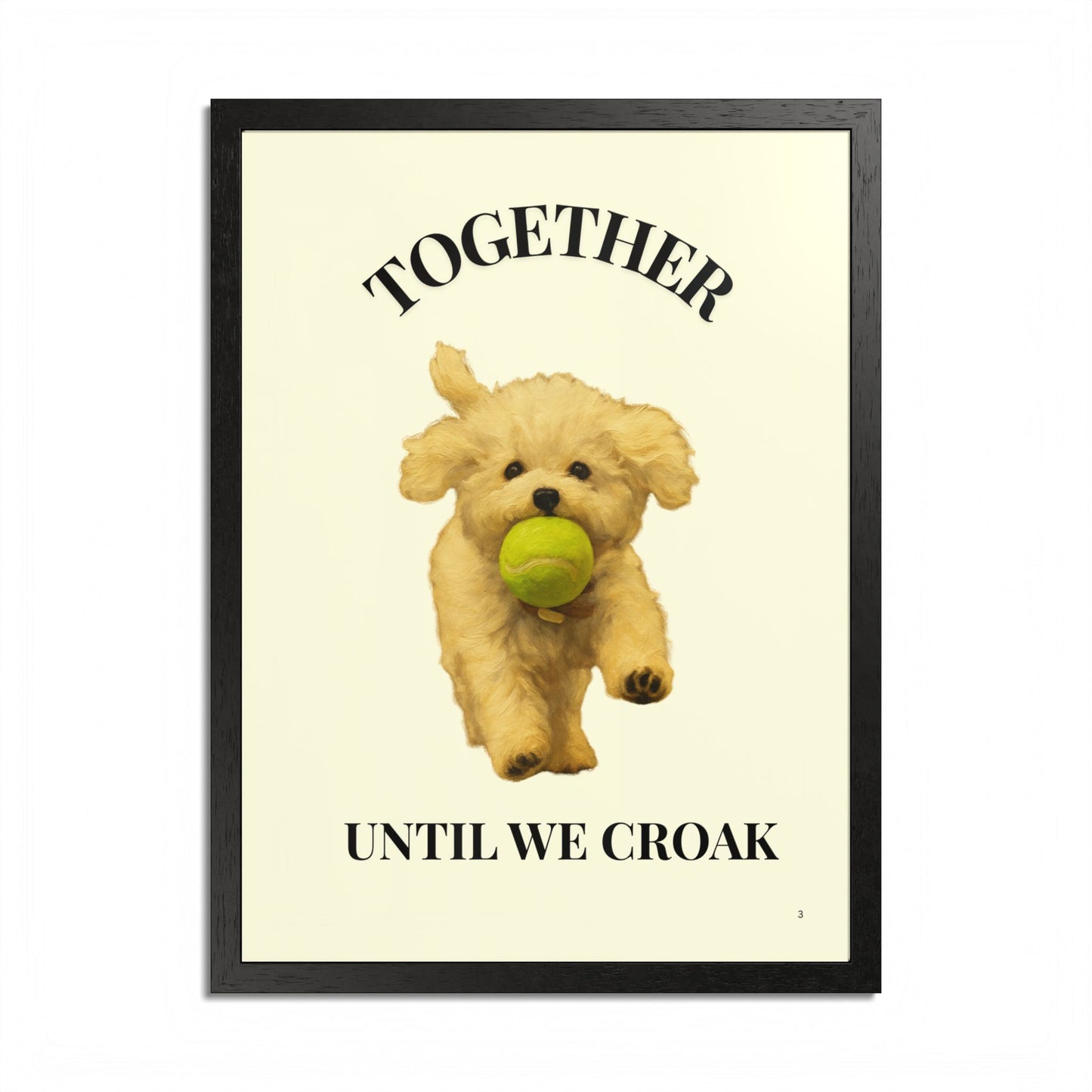 Together until we croak Pet Personalized Framed Poster