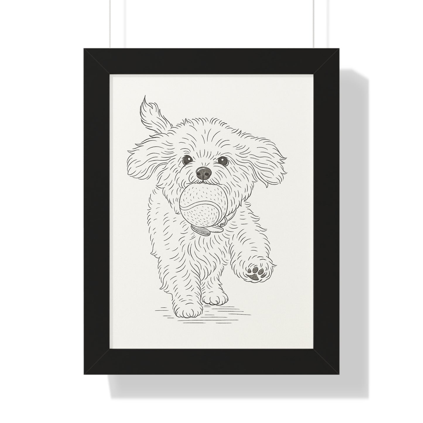 Pet Simple Art Poster Framed
