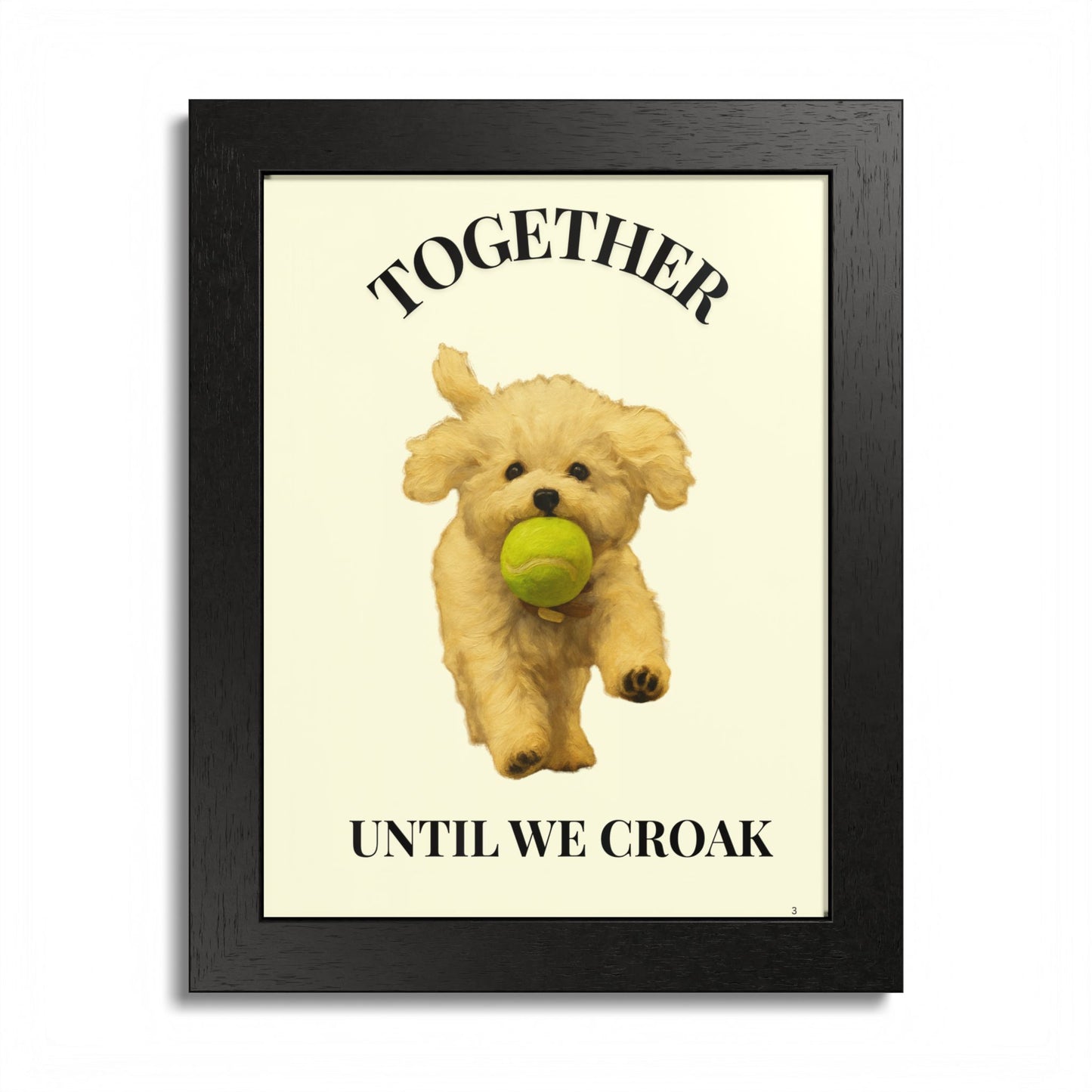 Together until we croak Pet Personalized Framed Poster