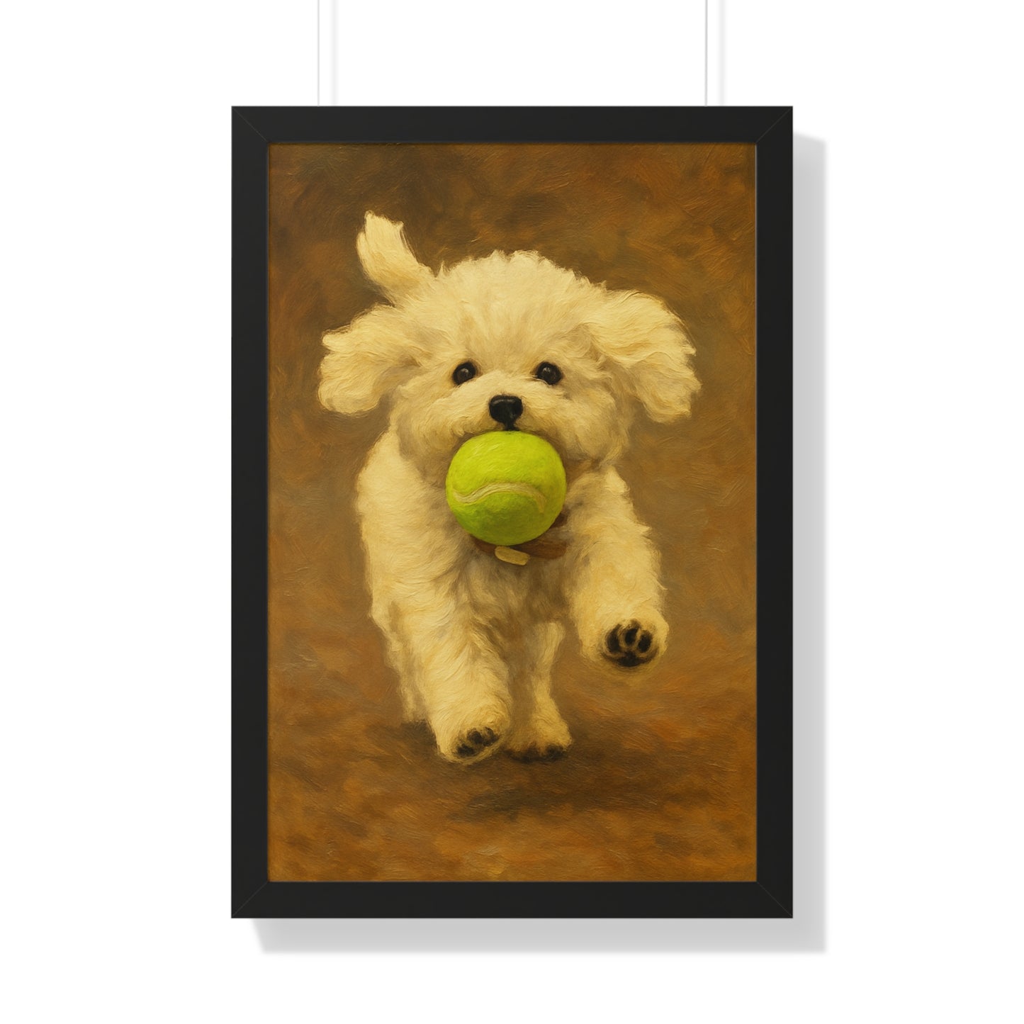 Framed Pet Handmade Oil Painting Style