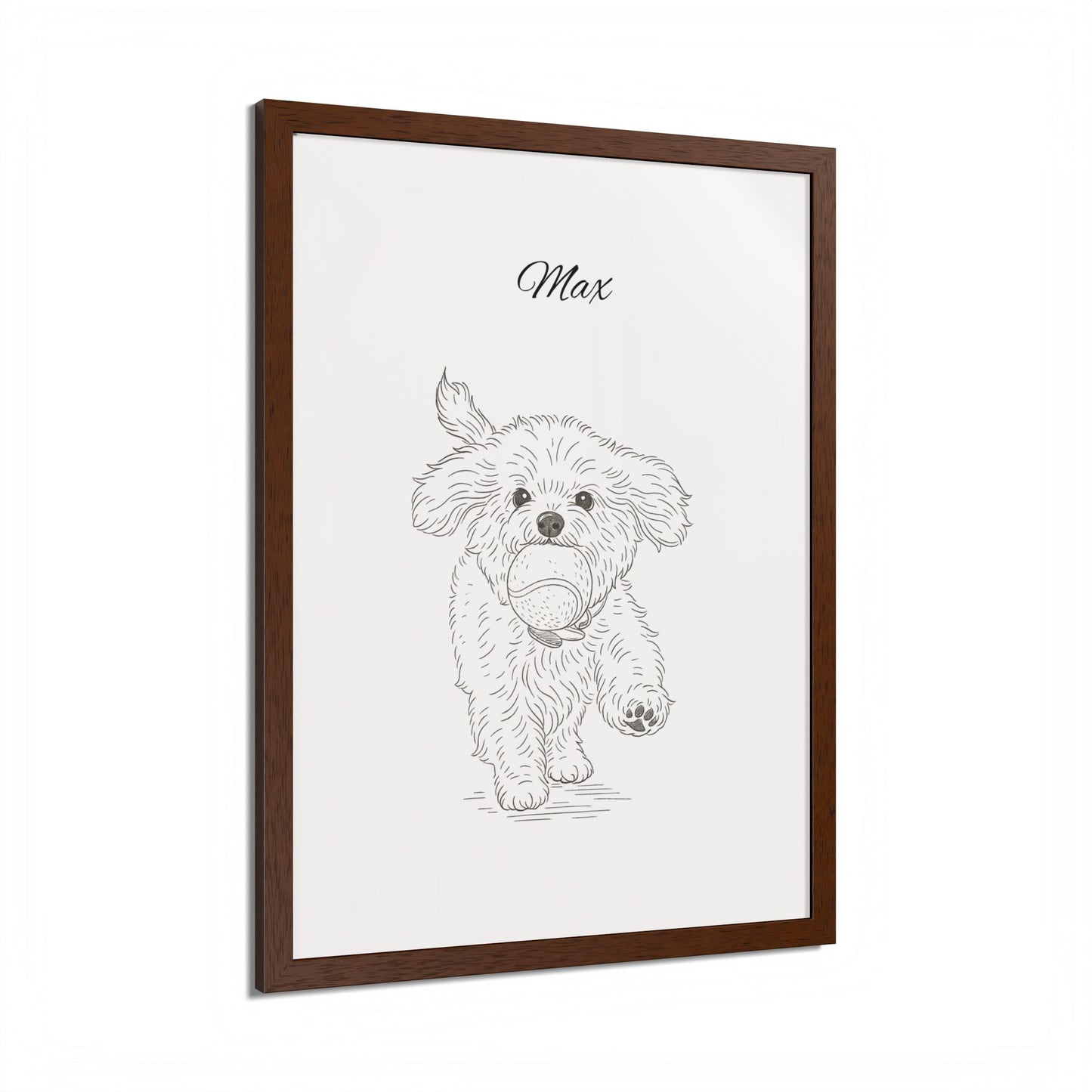 Personalized Poster Custom Pet Pencil Sketch Art