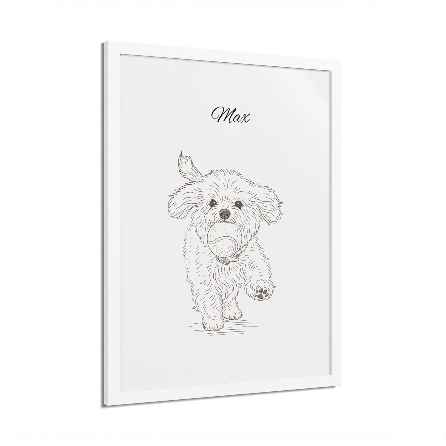 Personalized Poster Custom Pet Pencil Sketch Art