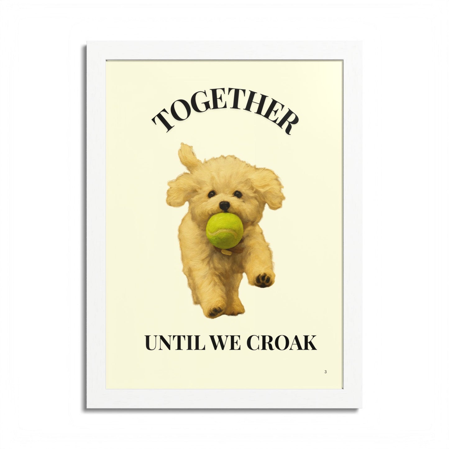 Together until we croak Pet Personalized Framed Poster