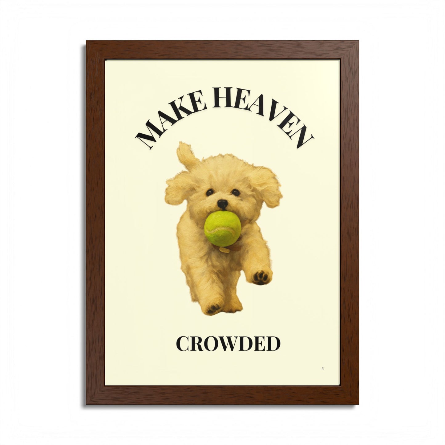 Framed Pet Lovers Poster - "Make Heaven Crowded" Customized